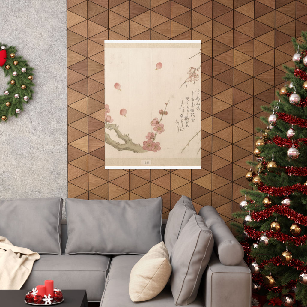 Botanical — Plum Blossom — Matte Poster