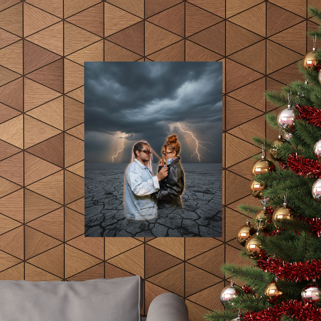 Dramatic Storm — Person — Matte Poster