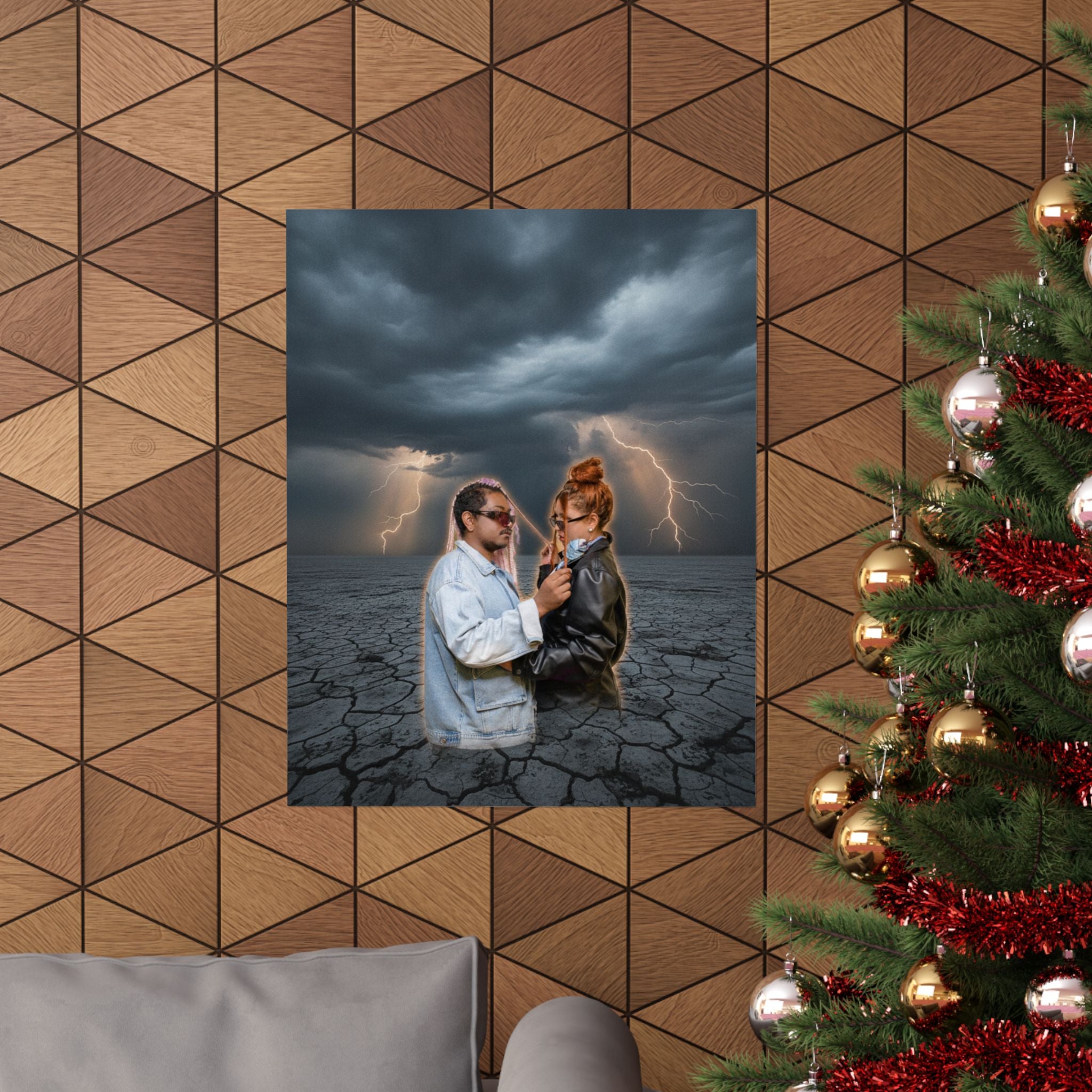 Dramatic Storm — Person — Matte Poster