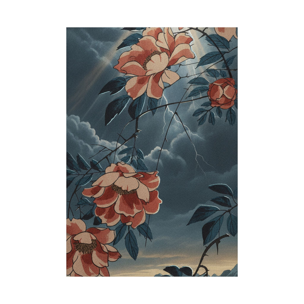 Dramatic Storm — Rose — Matte Poster