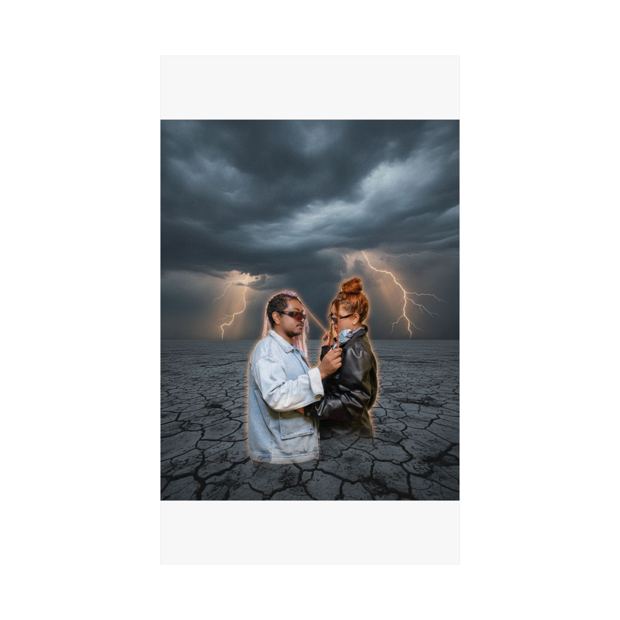 Dramatic Storm — Person — Matte Poster
