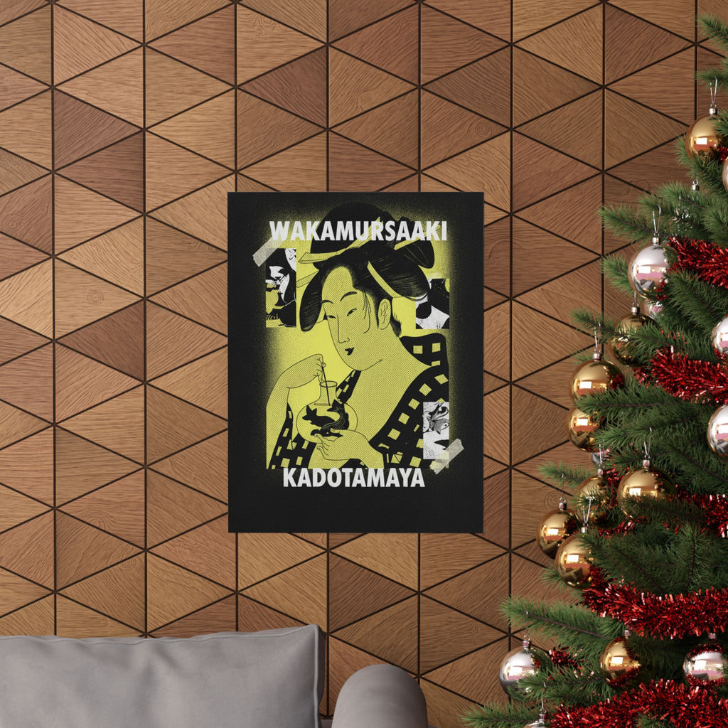 Streetwear Collage — Wakamurasaki Of The Kadotamaya — Matte Poster