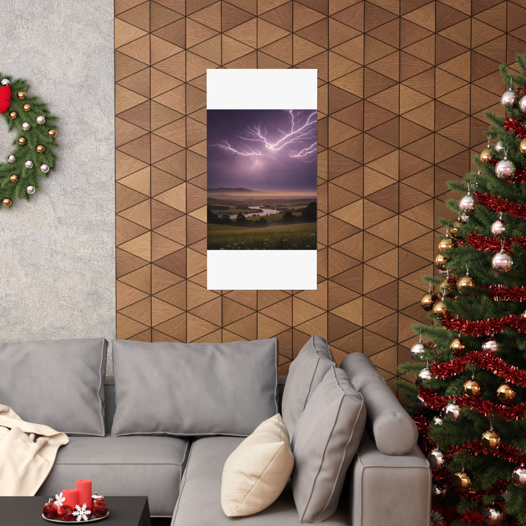 Scenic Nature — Lightning — Matte Poster