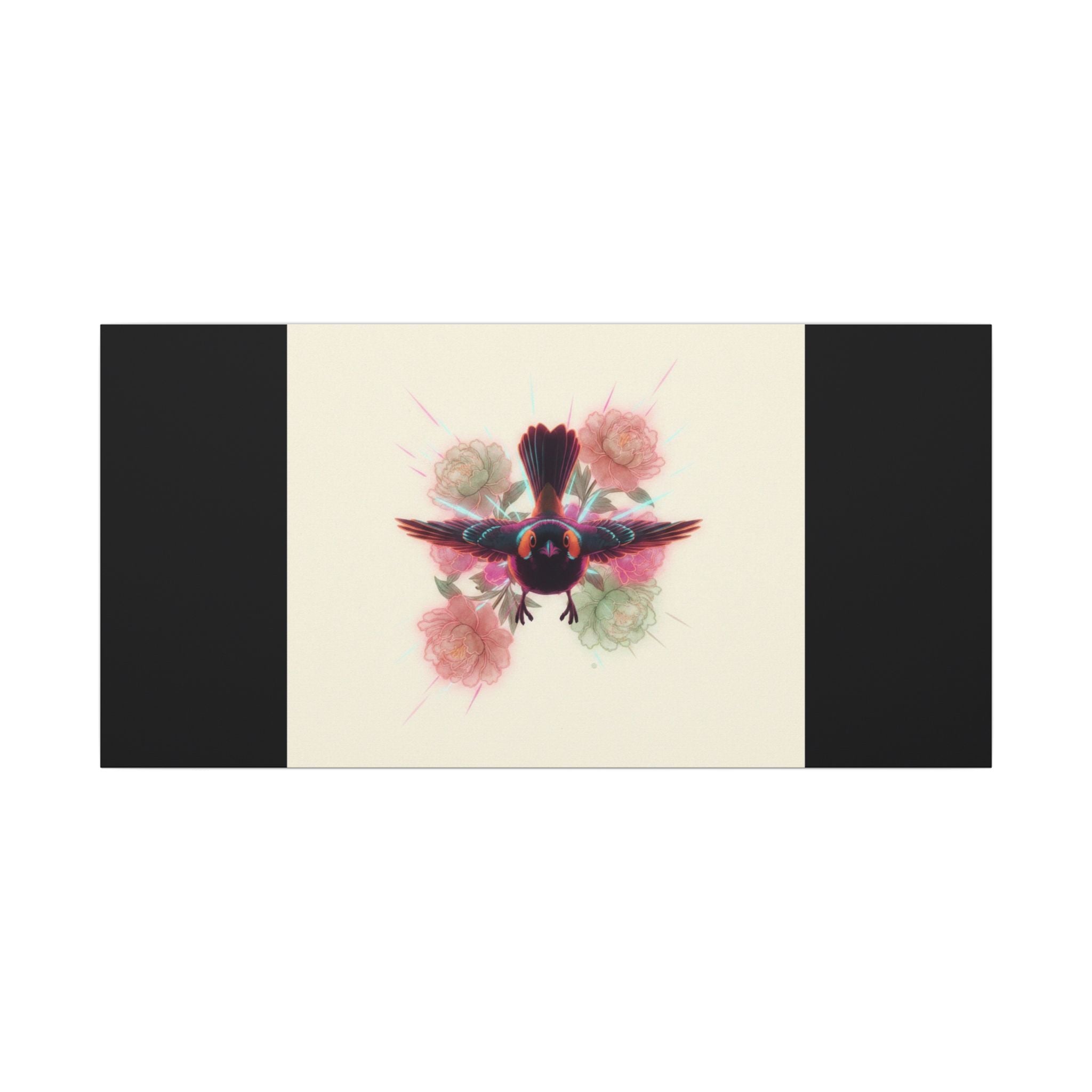 BRED IN THE CITY Flying Bird & Roses Matte Canvas