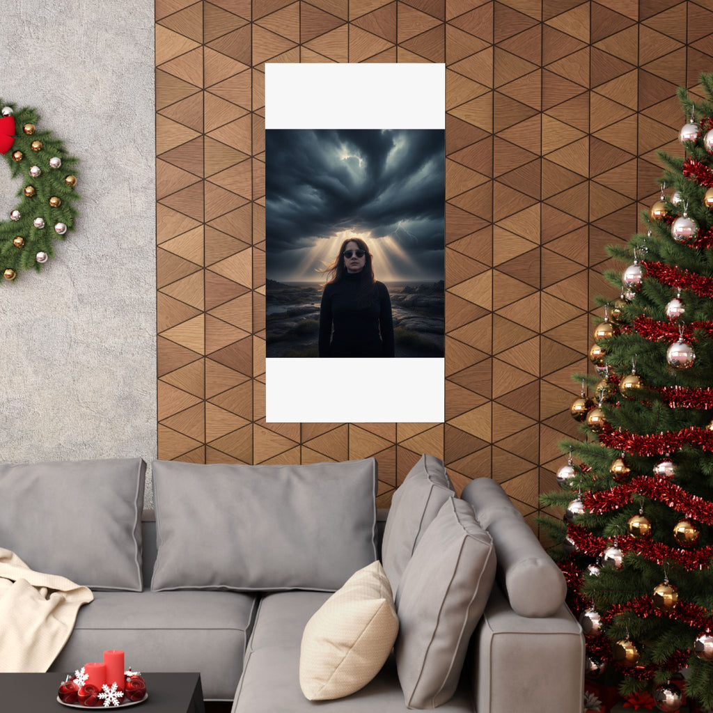 Dramatic Storm — Person — Matte Poster