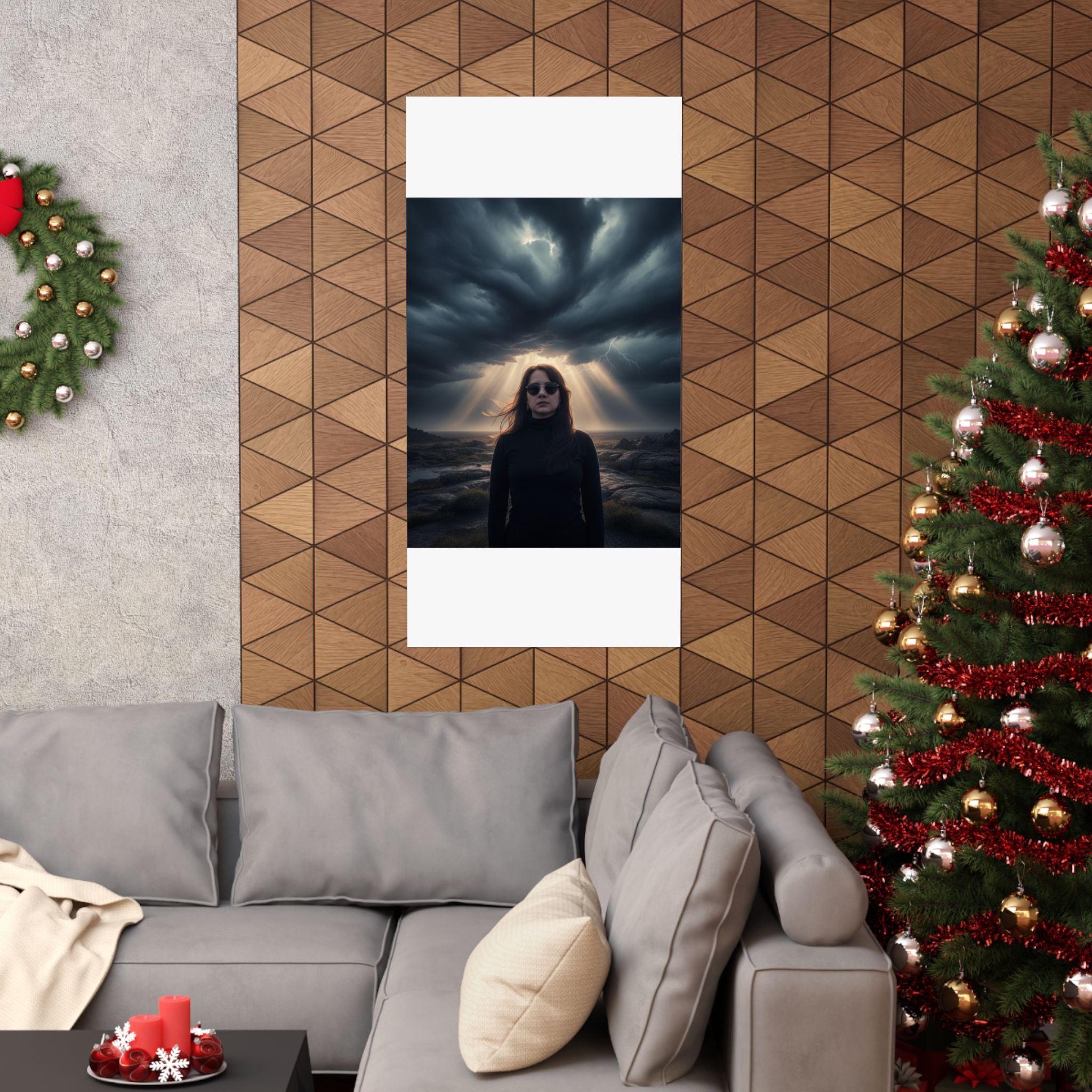 Dramatic Storm — Person — Matte Poster
