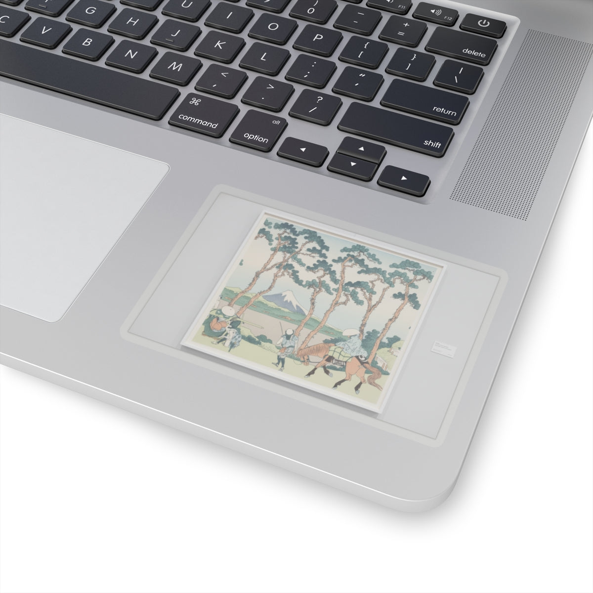 Watercolor — Hodogaya On The Tōkaidō (Tōkaidō Hodogaya), From The Series Thirty-Six Views Of  — Kiss-Cut Sticker