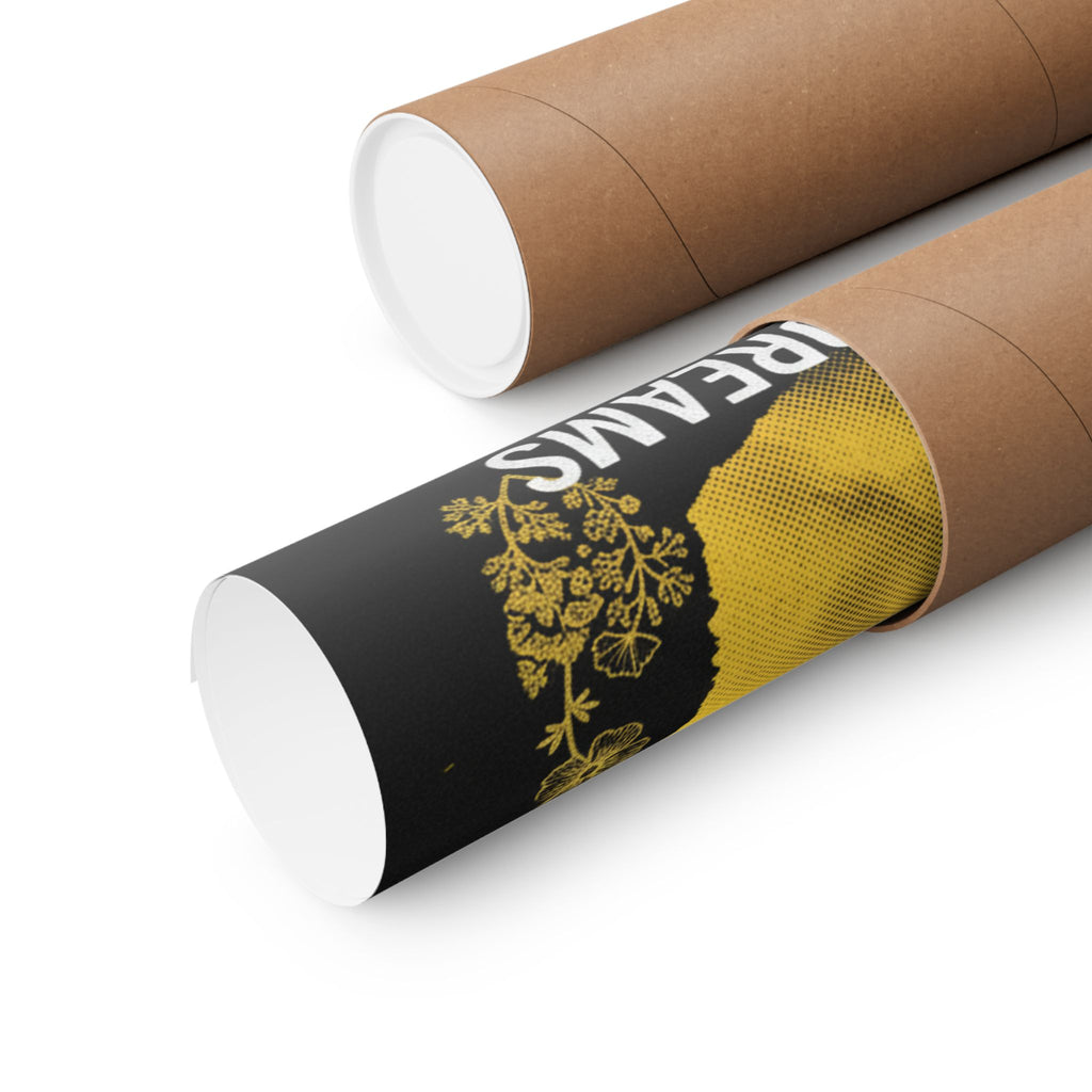 Golden Adventure Skybound Dreams Biplane Art Poster