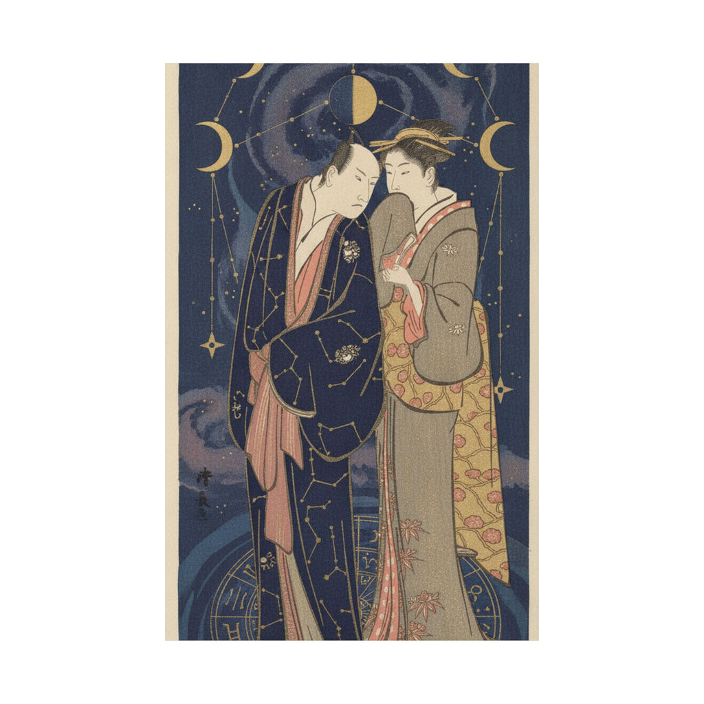 Celestial — Ichikawa Yaozo Iii With A Lady — Matte Poster
