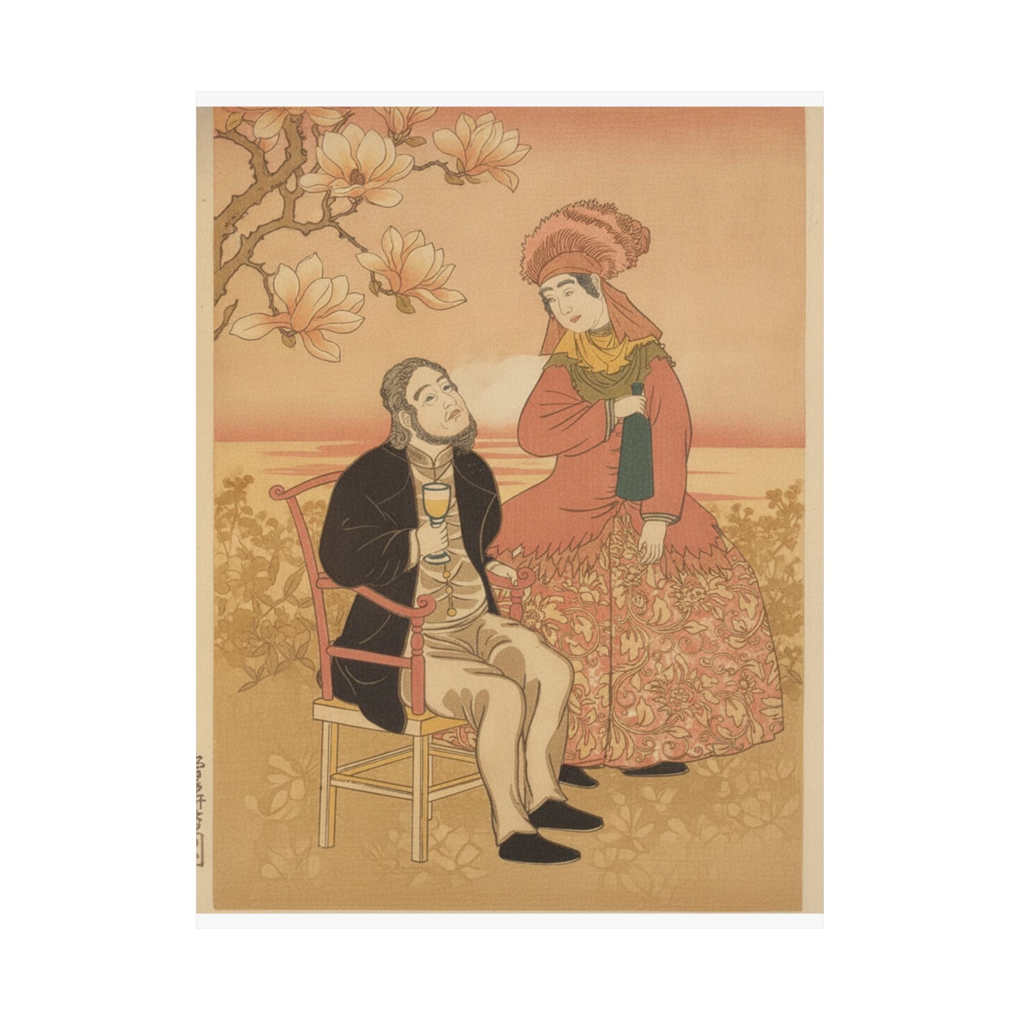 Southern Sunset — France, From The Series Pictures Of People From Foreign Lands (Gaikoku Jinbutsu  — Matte Poster
