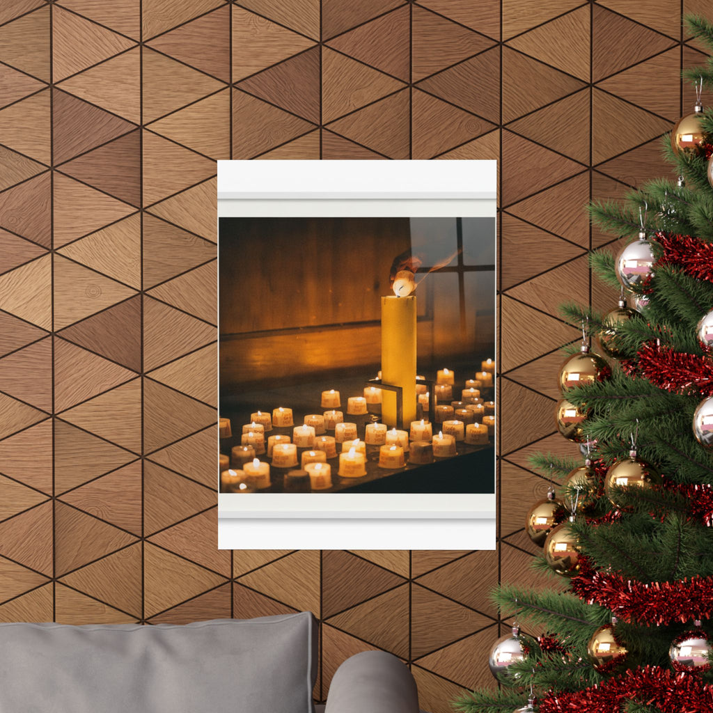 Watercolor — Candle — Matte Poster