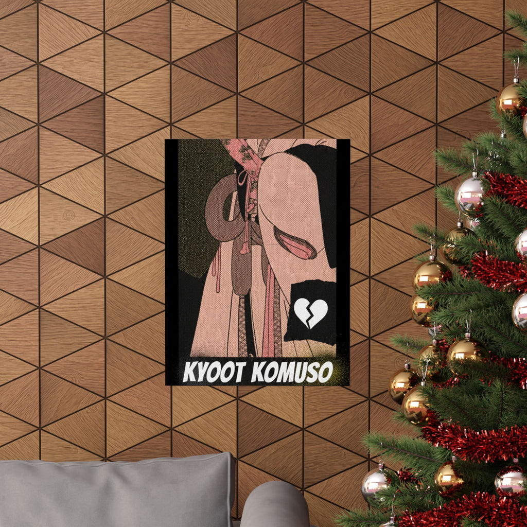 Streetwear Collage — A Girl As A Komuso — Matte Poster