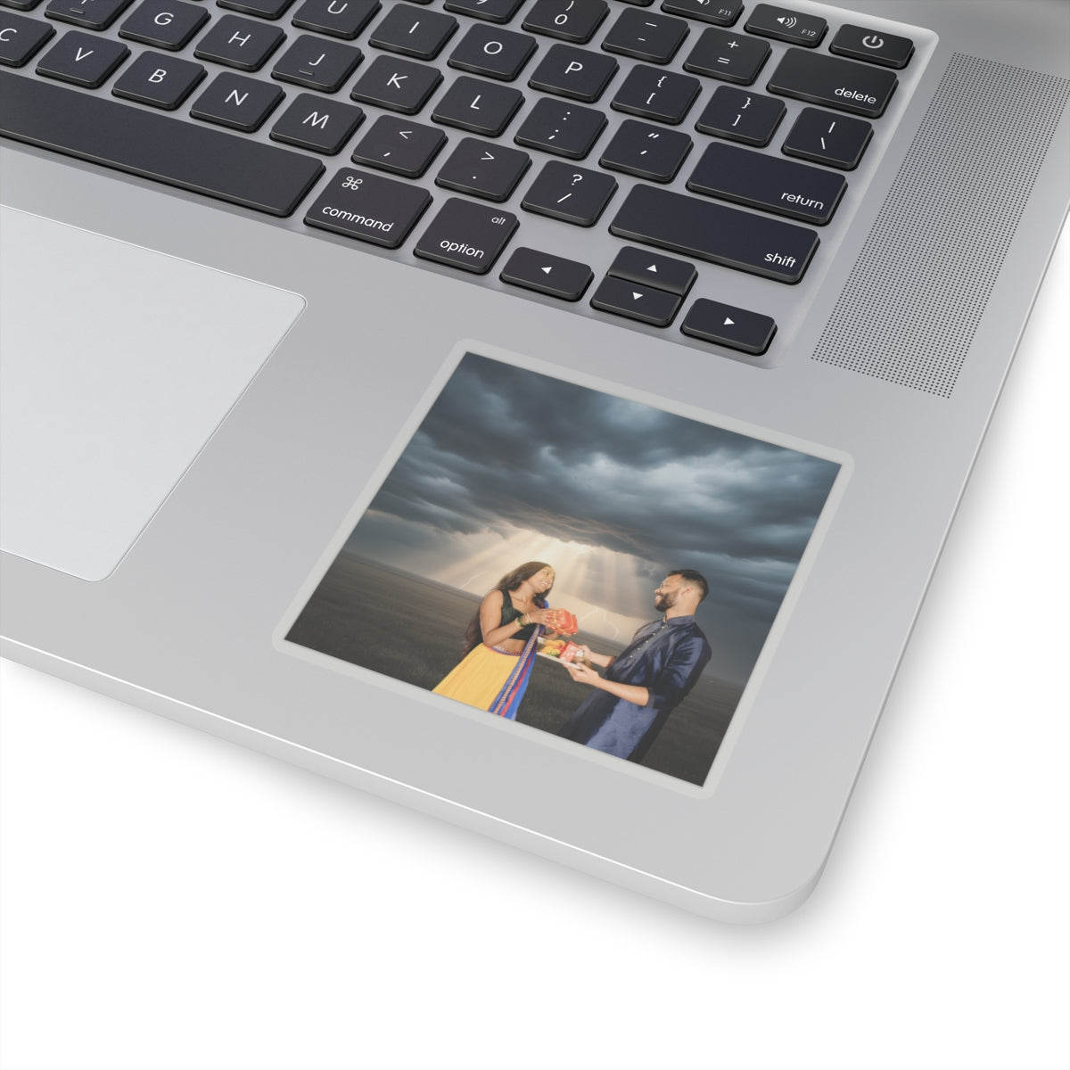 Dramatic Storm — Person — Kiss-Cut Sticker