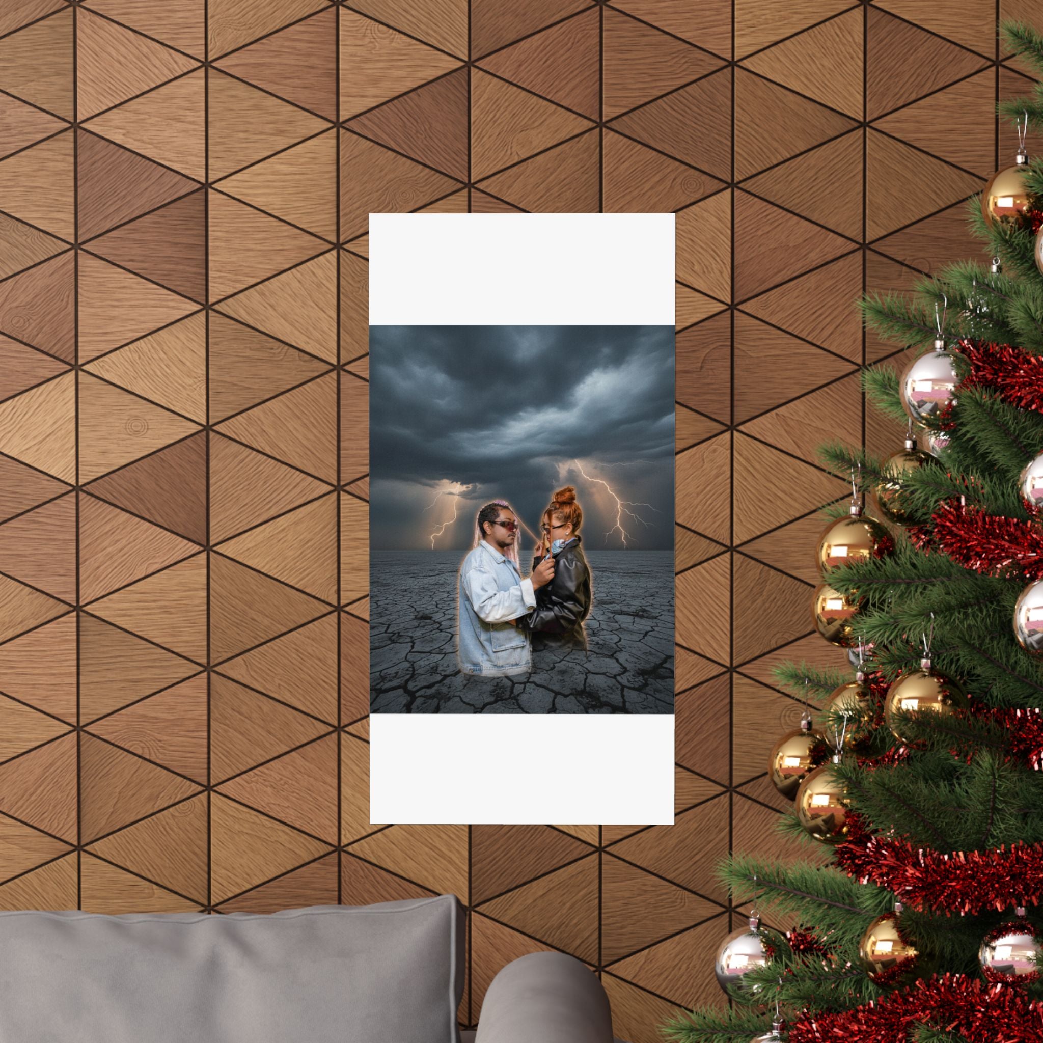 Dramatic Storm — Person — Matte Poster