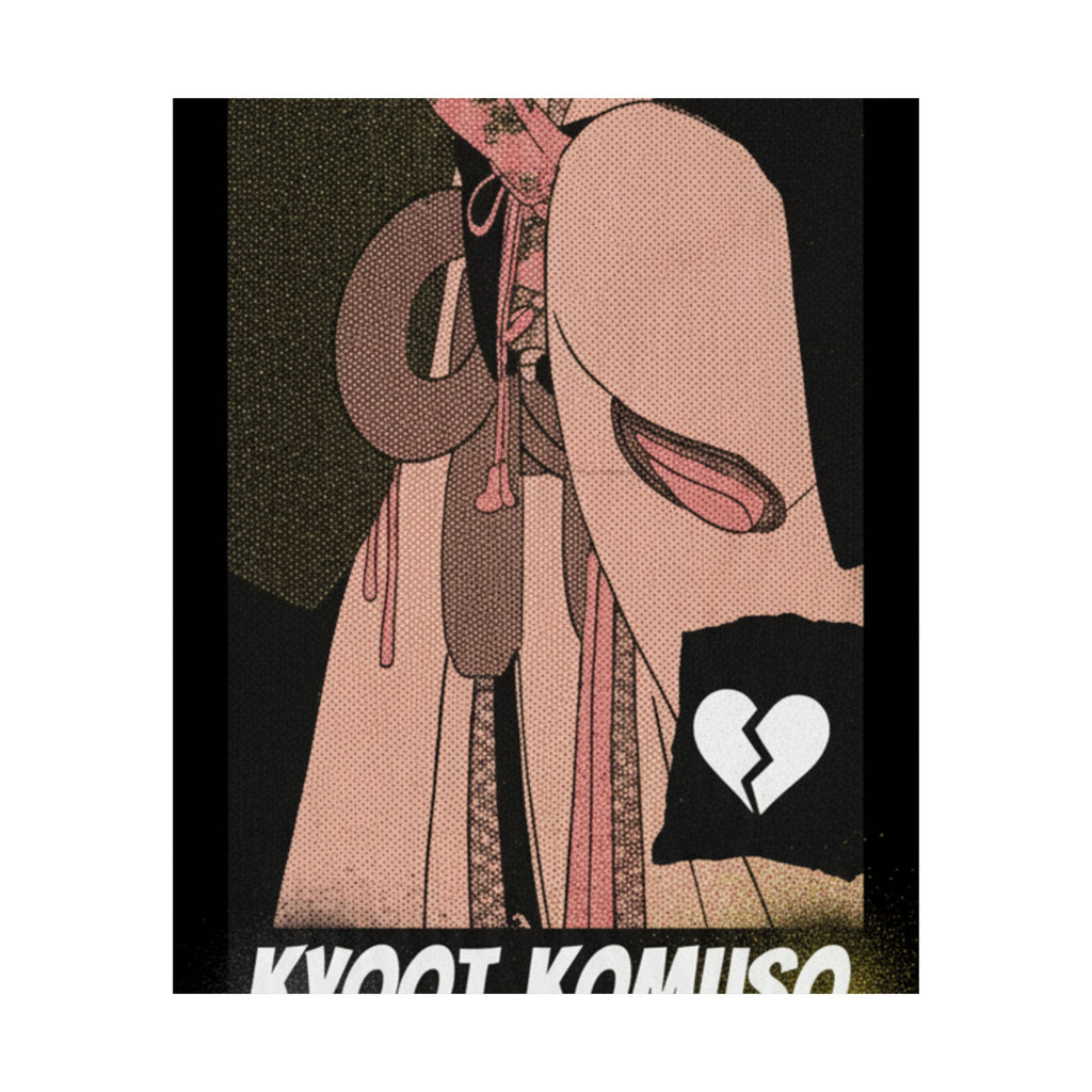 Streetwear Collage — A Girl As A Komuso — Matte Poster