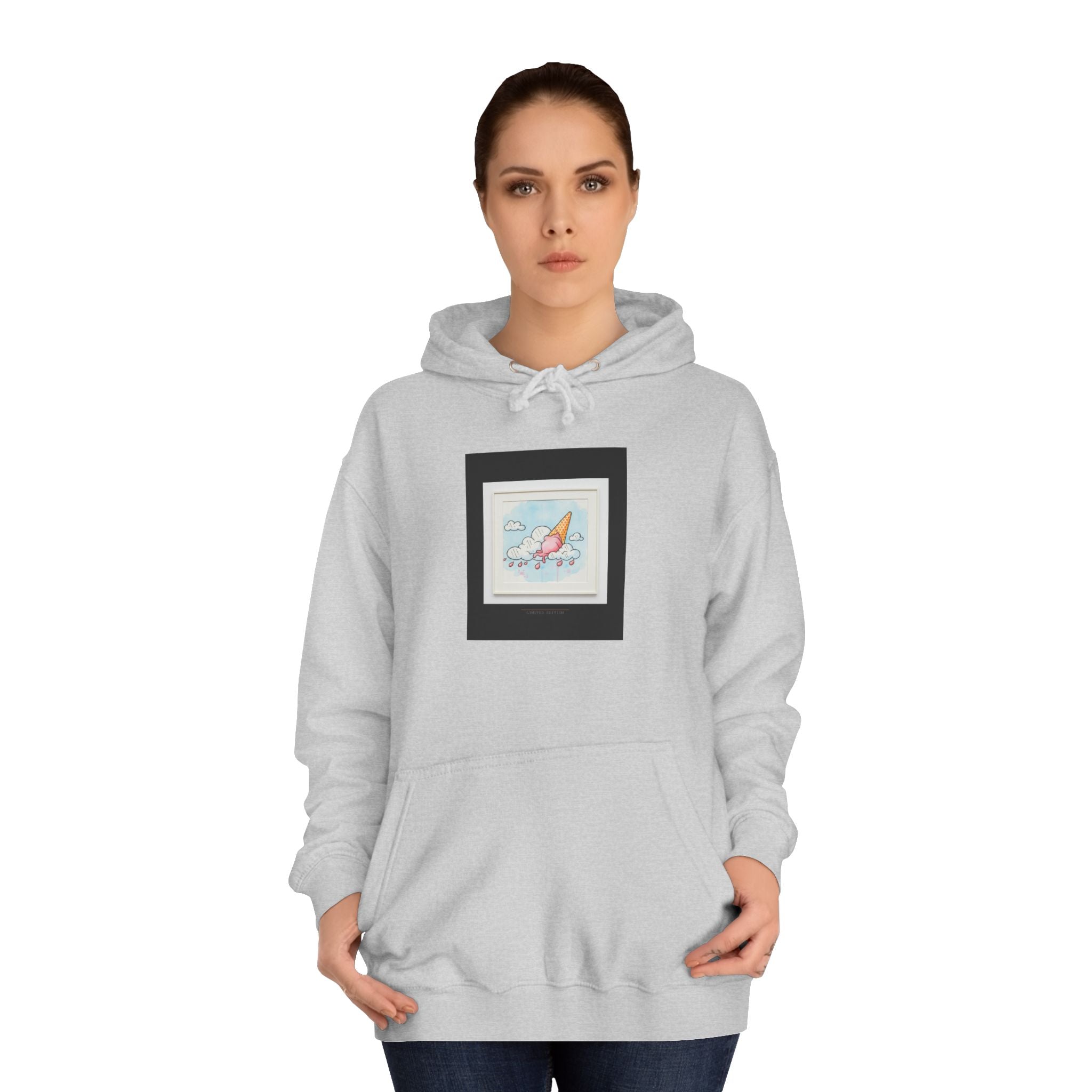 Melting Ice Cream Cloud Watercolour Pullover Hoodie