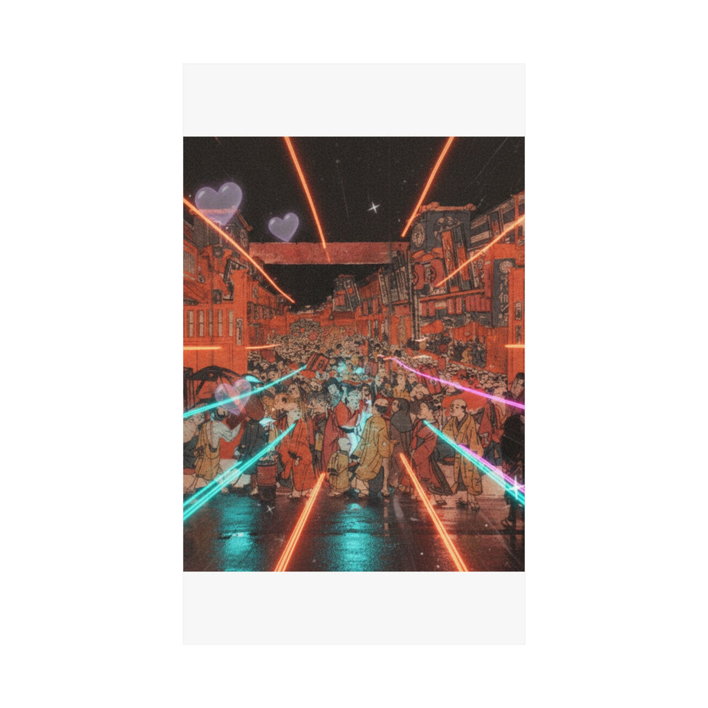 Fast Furious — Sakaichō Fukiyachō Kaomise Yoshibai No Zu — Matte Poster