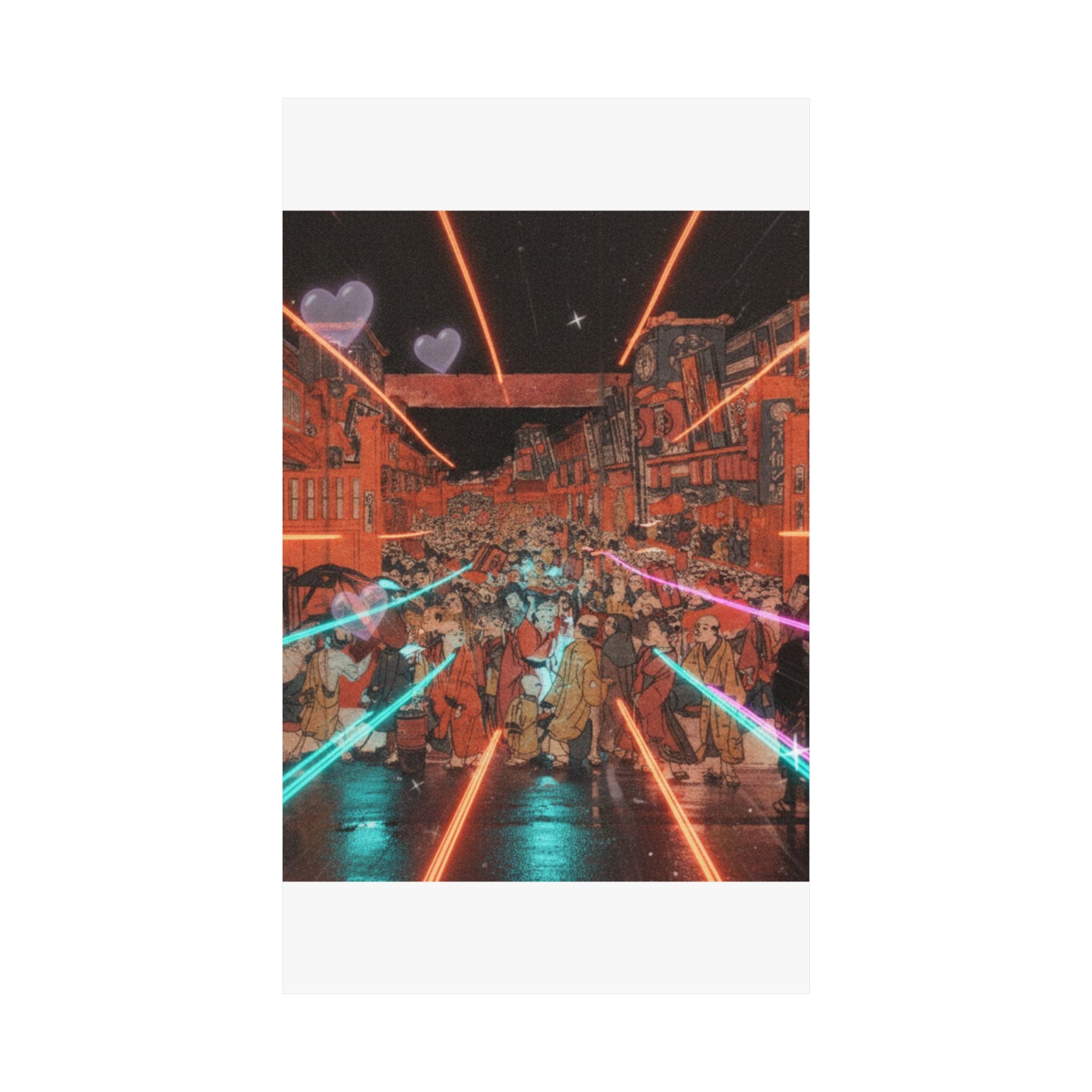 Fast Furious — Sakaichō Fukiyachō Kaomise Yoshibai No Zu — Matte Poster
