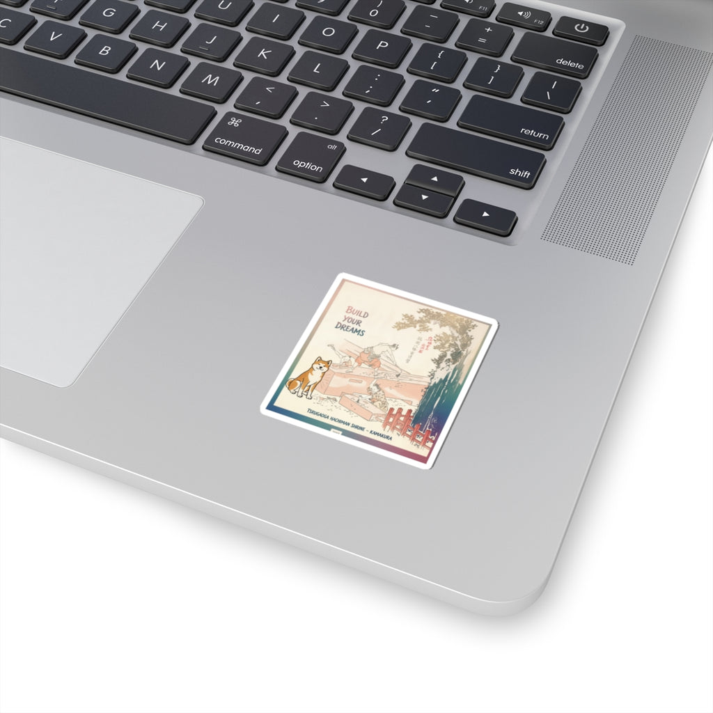 Affirmation — History Of Kamakura: Building Tsurugaoka Hachiman Shrine — Kiss-Cut Sticker