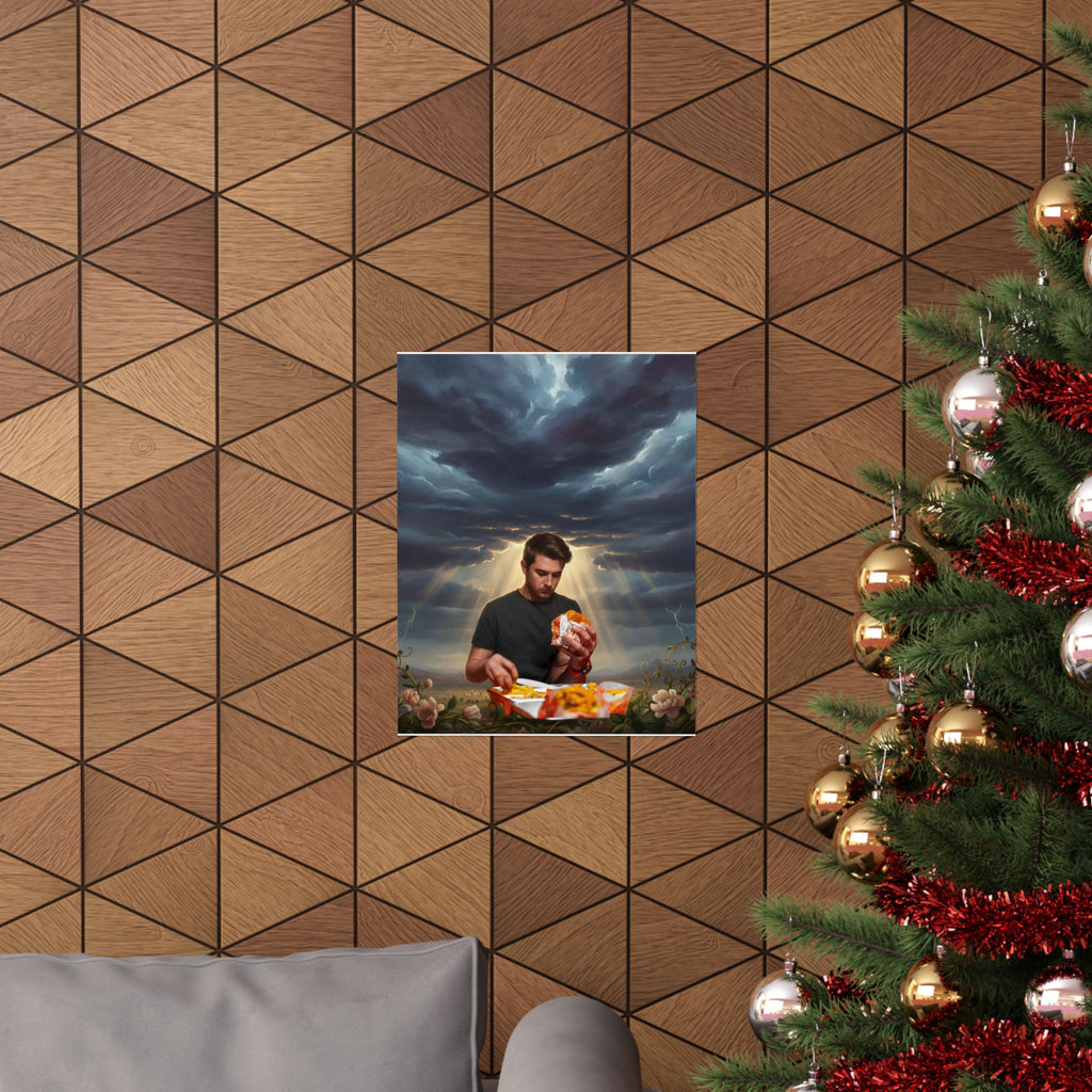 Dramatic Storm — Person — Matte Poster