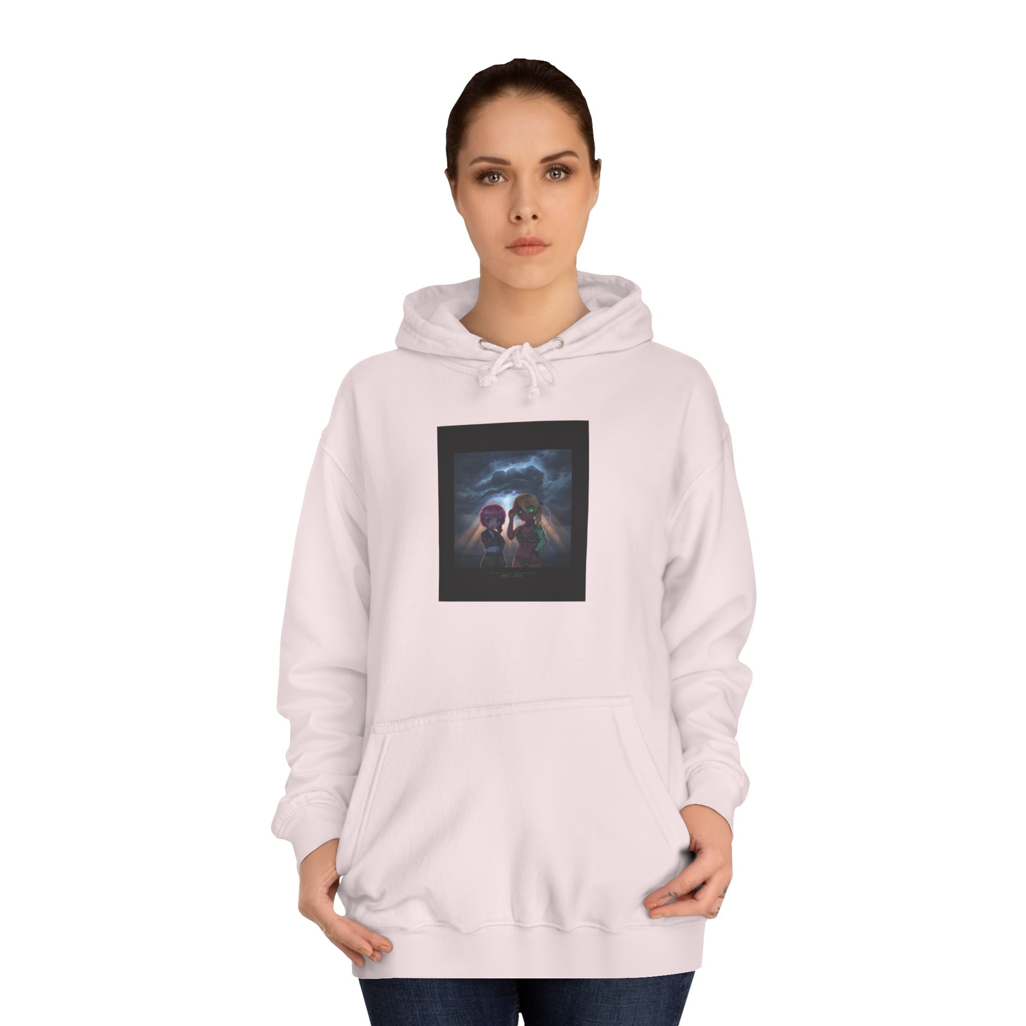 Anime Lightning Storm Sky Dramatic Pullover Hoodie