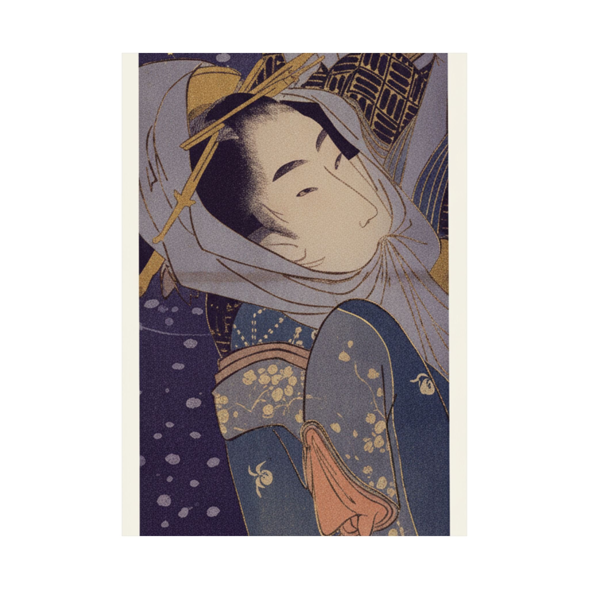 Celestial — Girl And Lover In Snow — Matte Poster