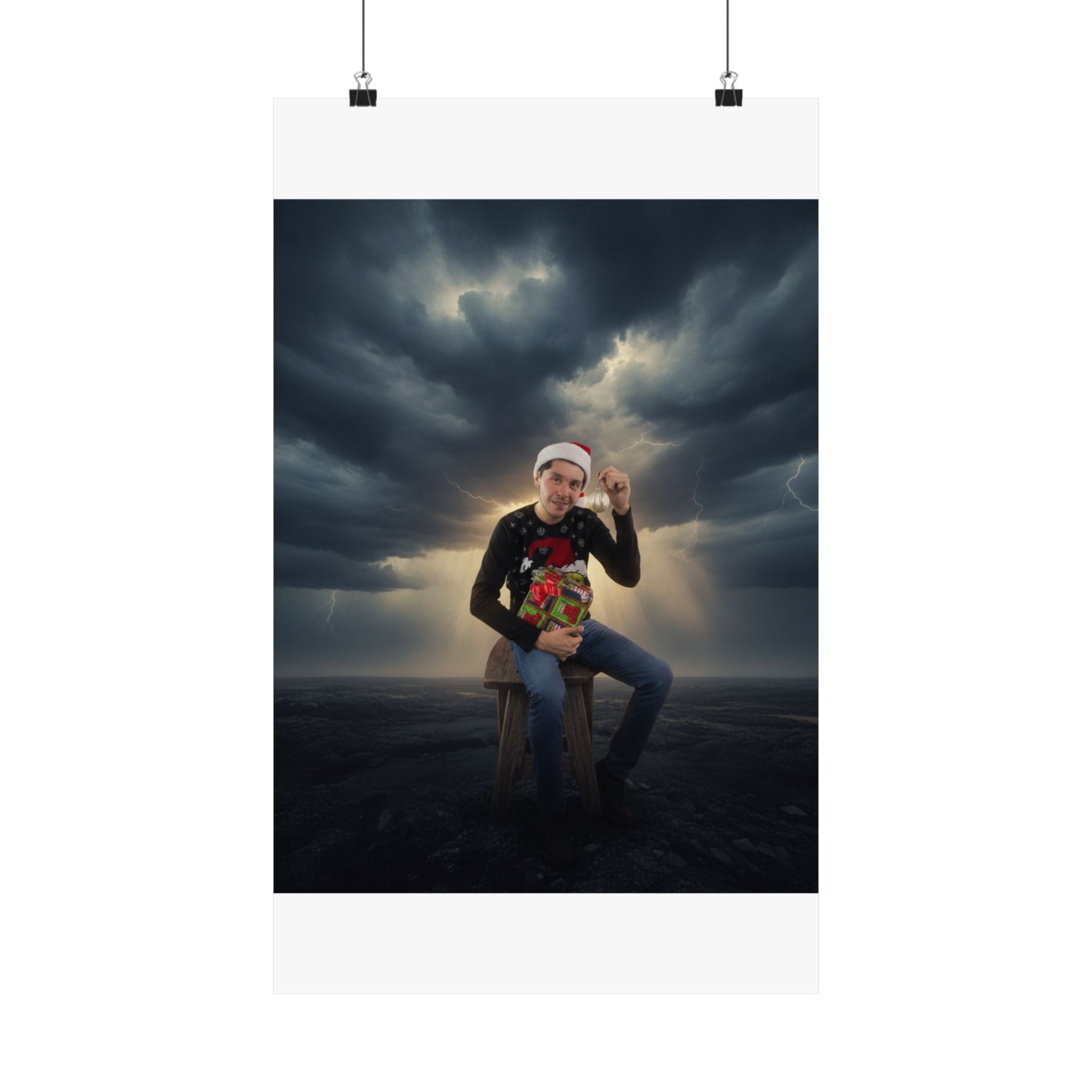 Dramatic Storm — Person — Matte Poster