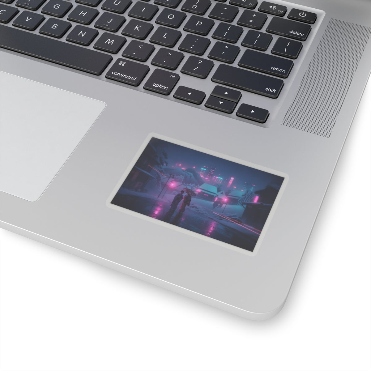 Neon Noir — Evening Snow — Kiss-Cut Sticker