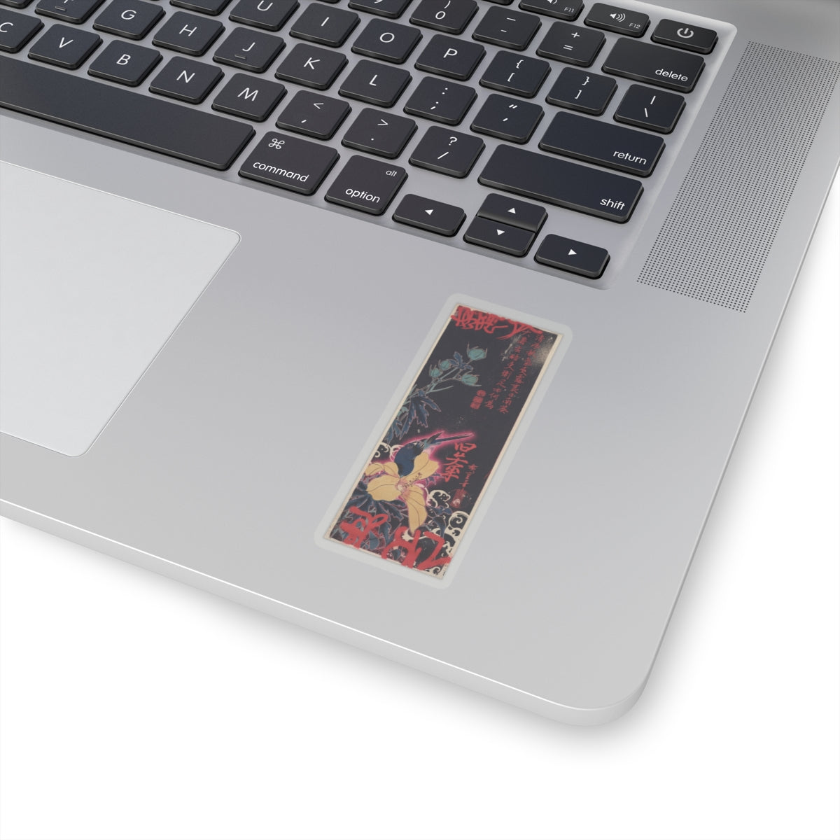 Japanese Street — Blue Bird — Kiss-Cut Sticker