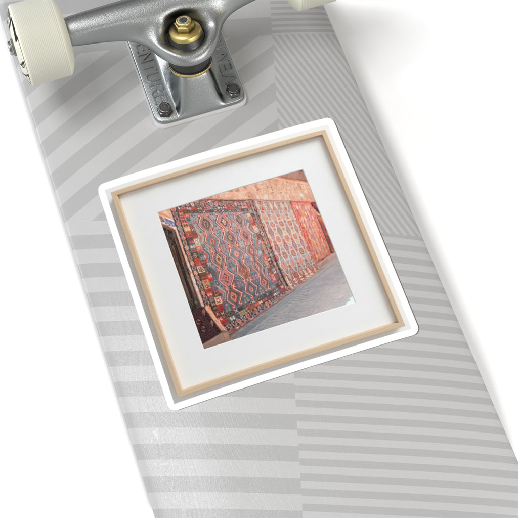 Watercolor — Rug — Kiss-Cut Sticker