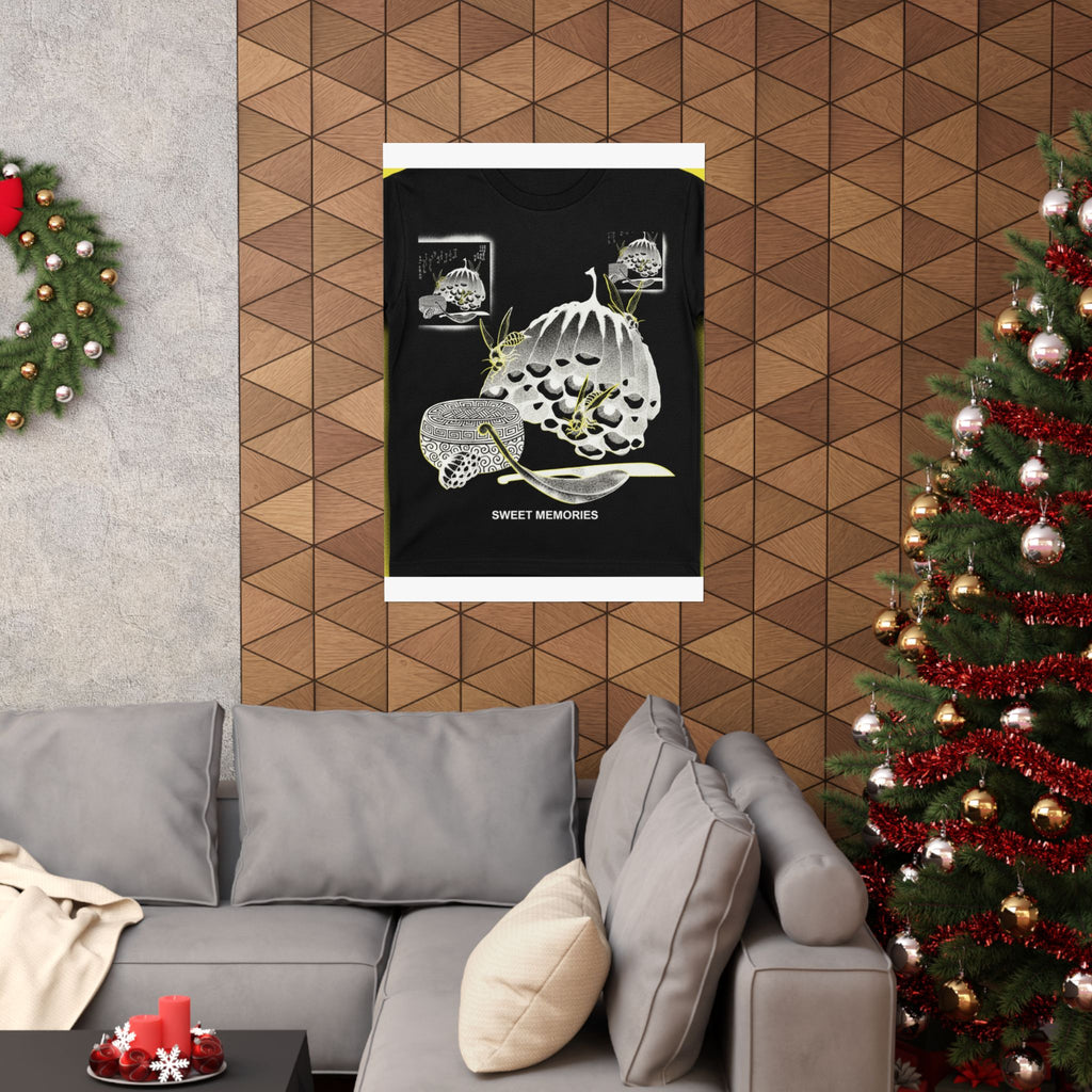 Streetwear Collage — Hives With Wasps, And A Box With A Spoon For Honey — Matte Poster