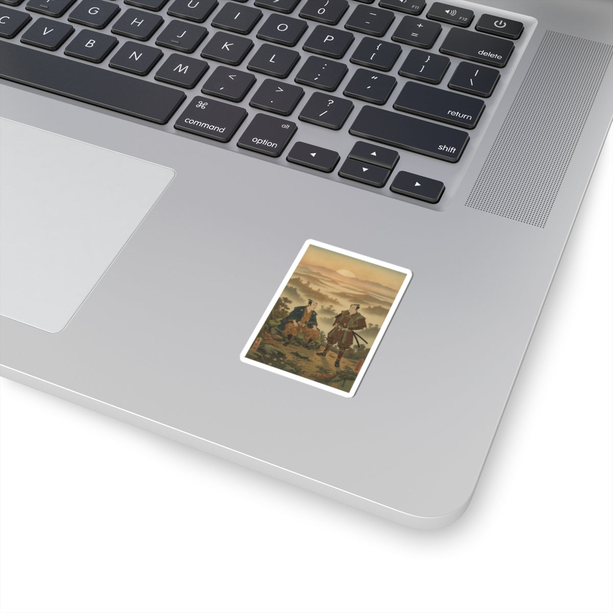 Scenic Nature — A Daimyo Talking To One Of His Retainers — Kiss-Cut Sticker