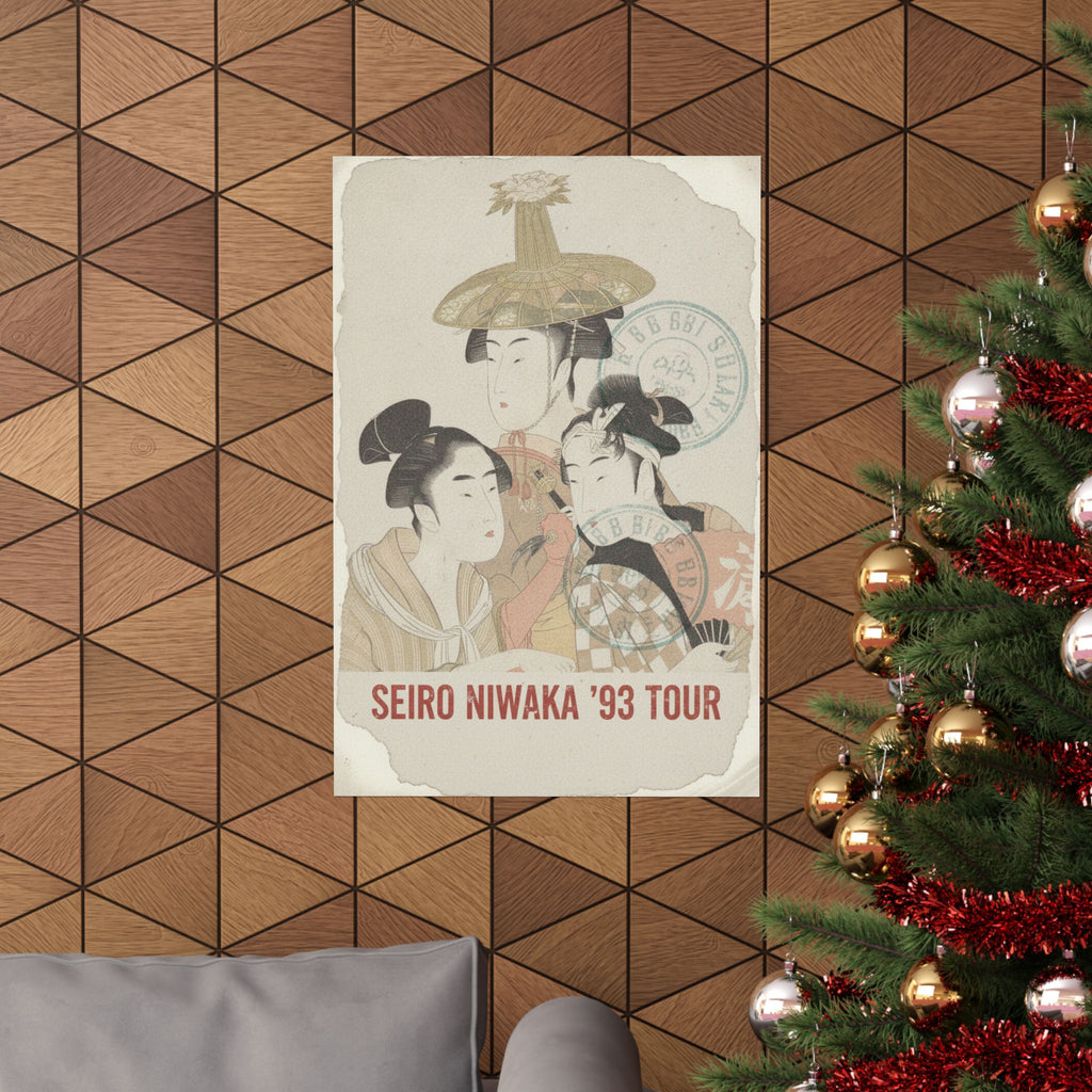 Vintage Bootleg — Seiro Niwaka Onna Geisha No Bu Tojin Shishi Sumo — Matte Poster
