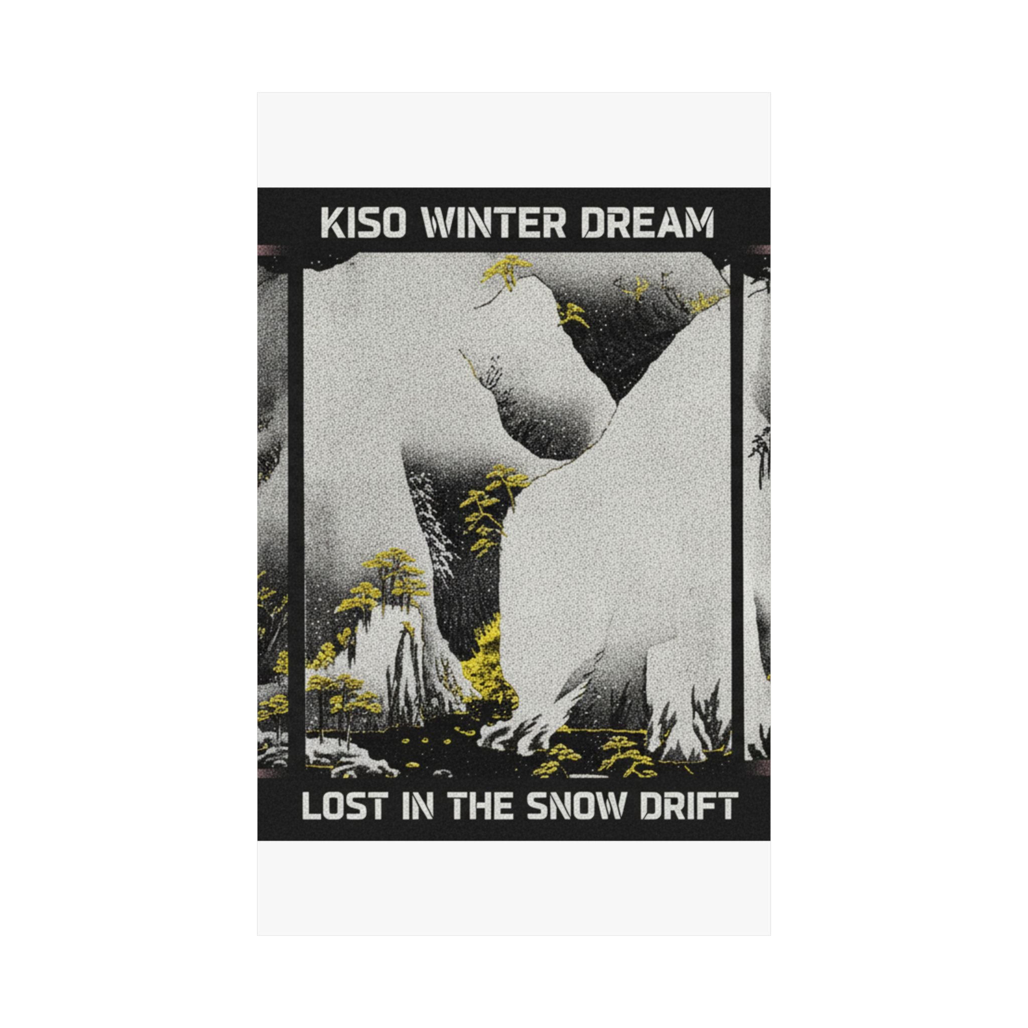 Streetwear Collage — Kiso Gorge In The Snow — Matte Poster