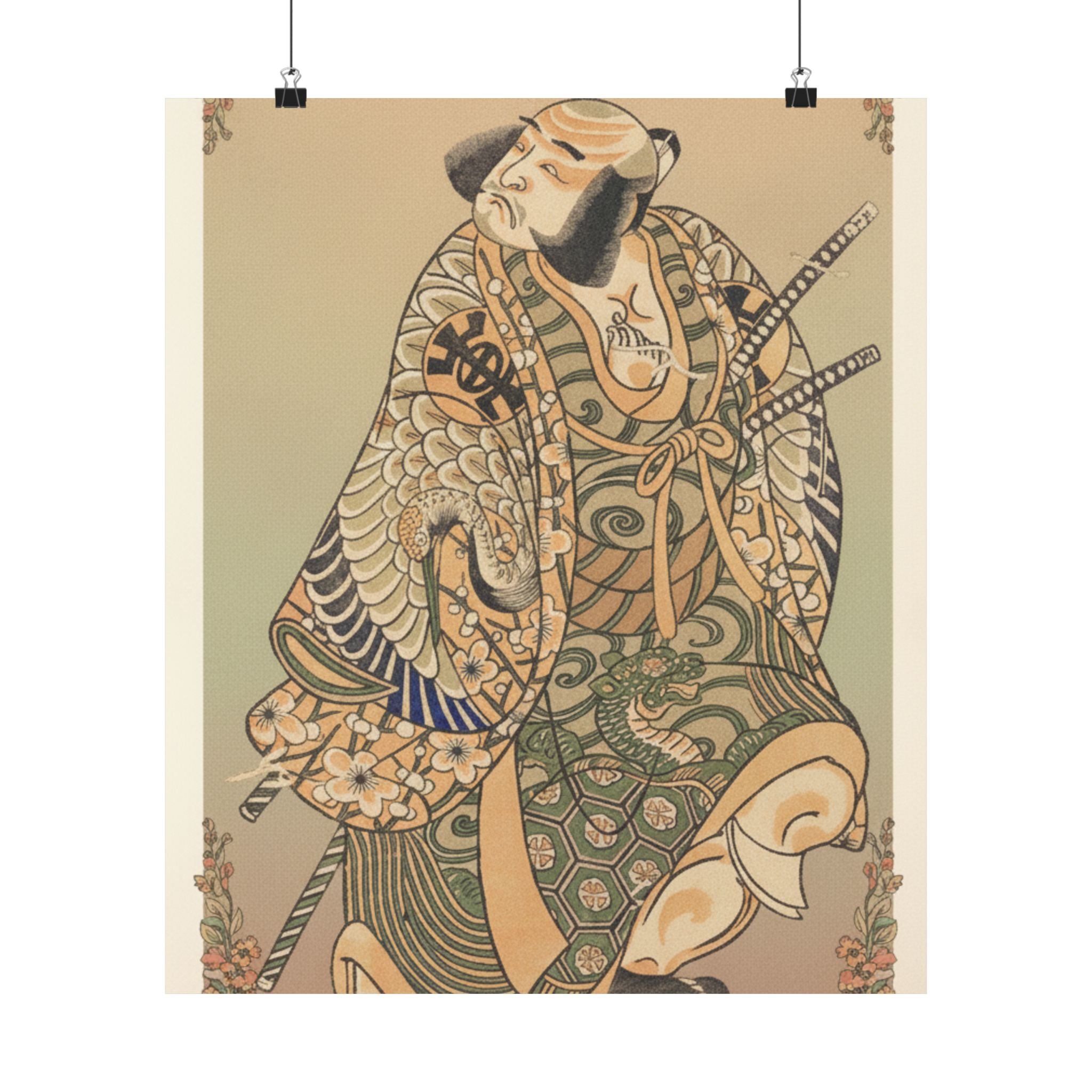 Affirmation — The Actor Nakamura Nakazo As A Warrior — Matte Poster