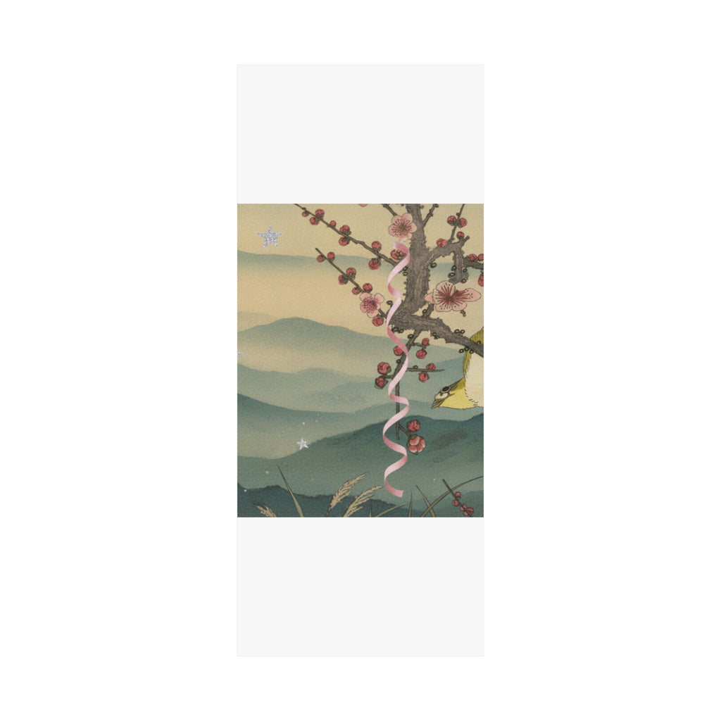 Scenic Nature — Bush Warbler On A Plum Branch (Ume Ni Uguisu) — Matte Poster