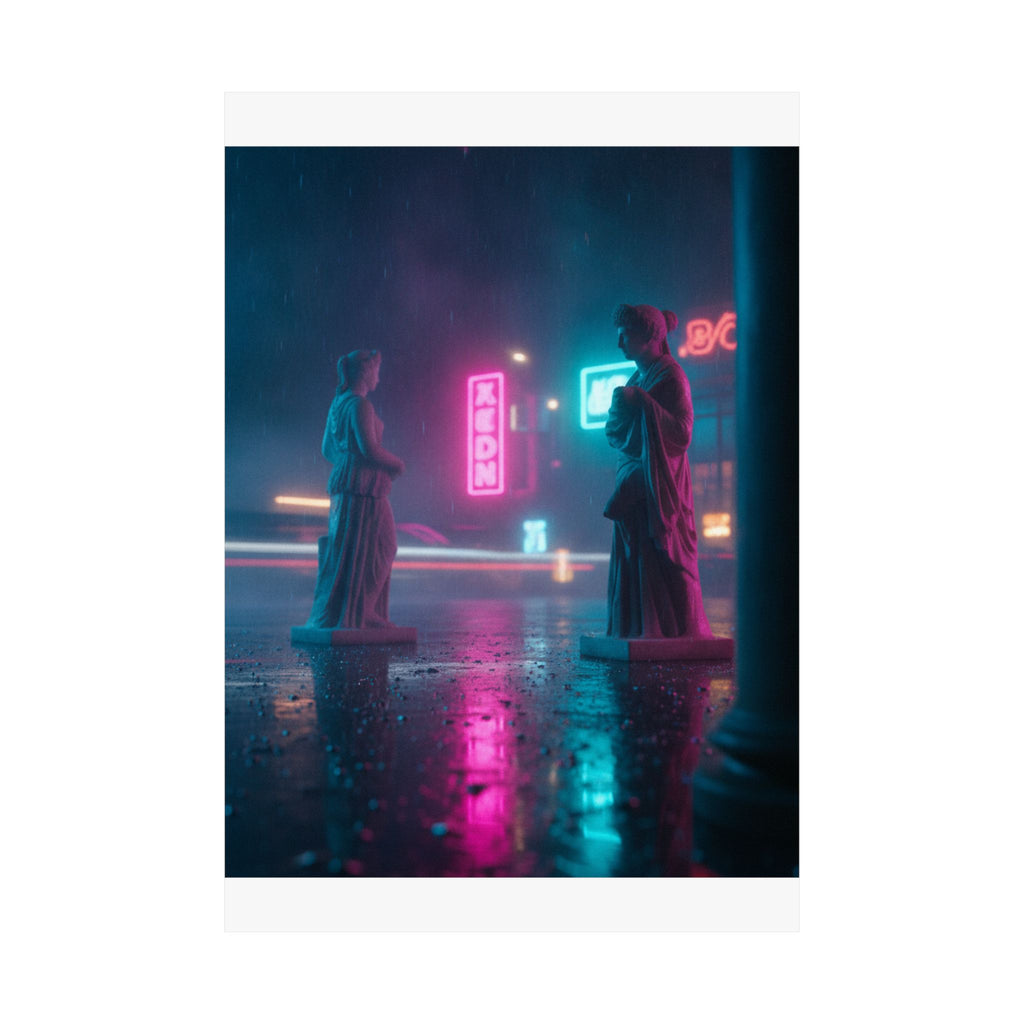 Neon Noir — Person — Matte Poster