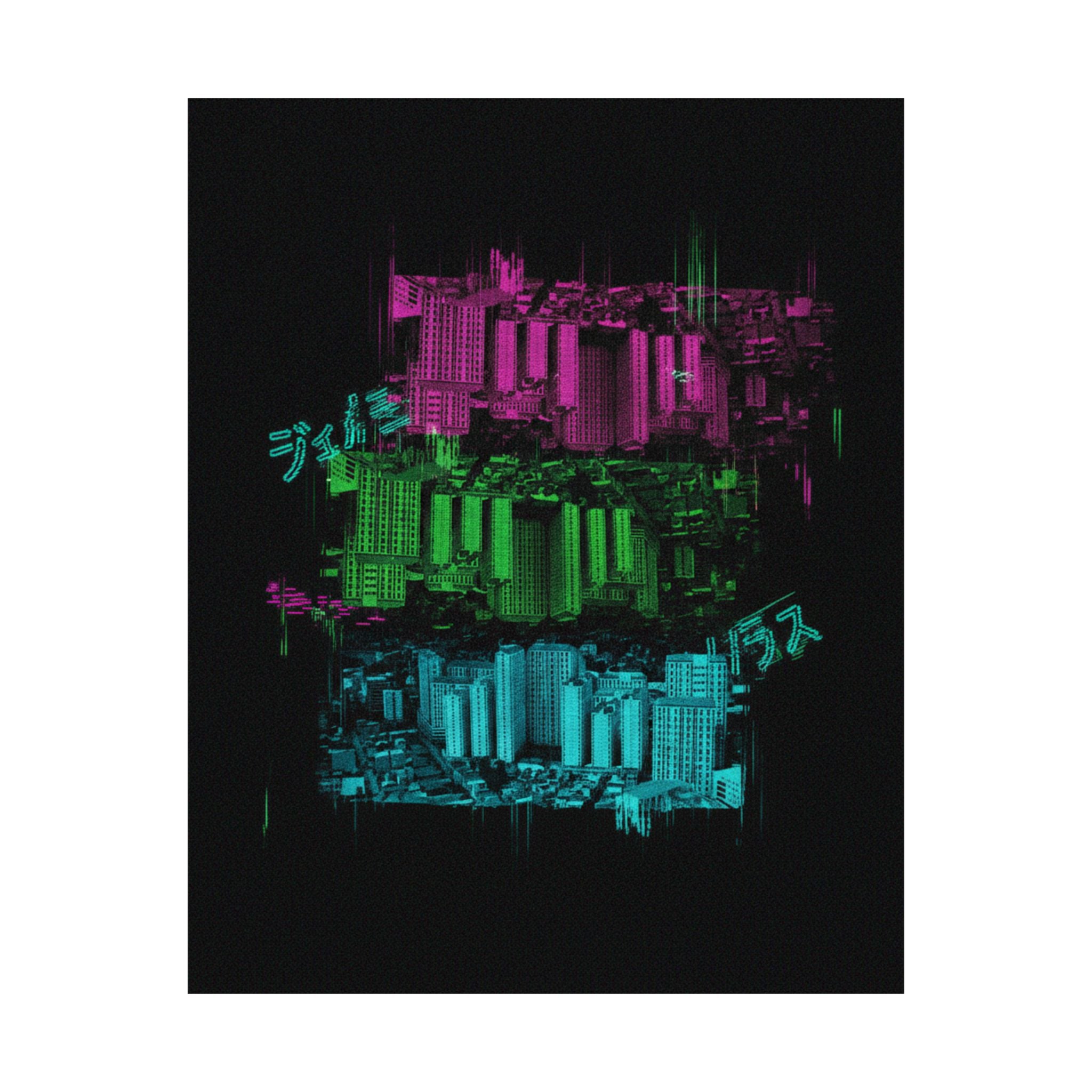 Glitch Culture — Cityscape — Matte Poster