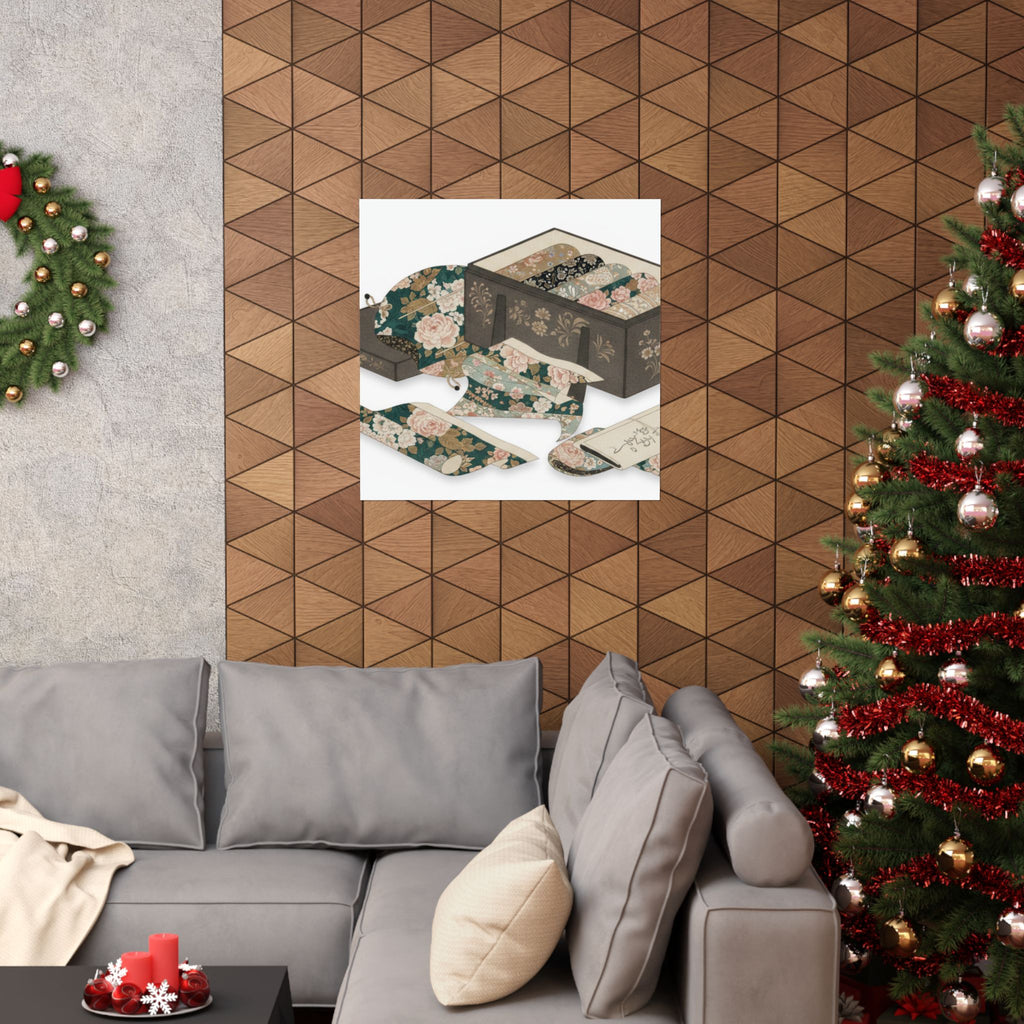 Ecommerce Main — Box With Draperies — Matte Poster