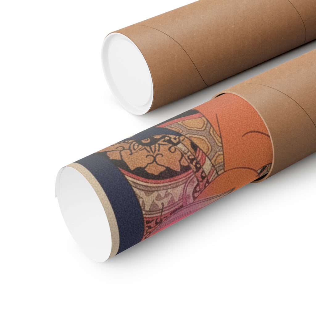 Japanese Street — Geisha, Probably A Singing Girl — Matte Poster