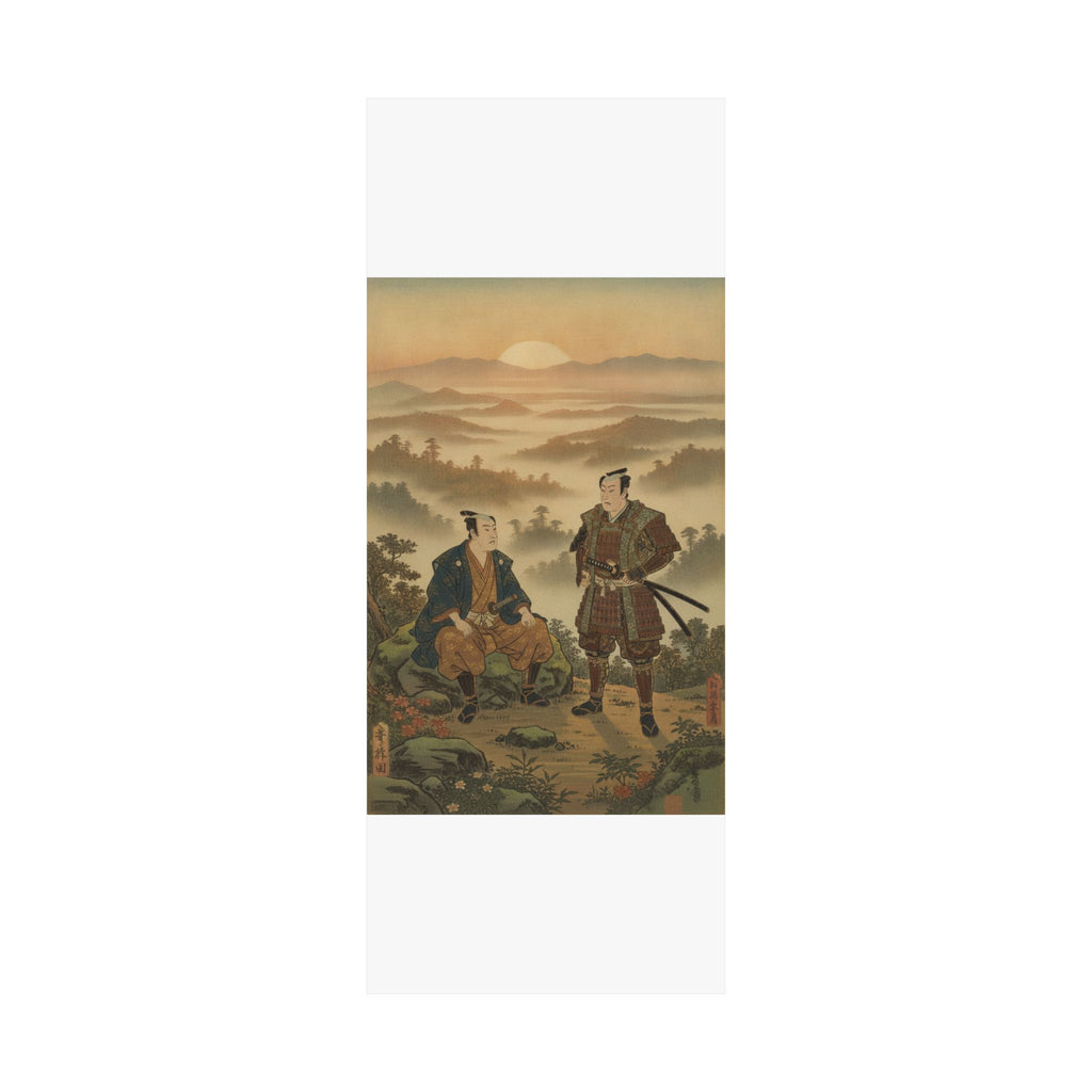 Scenic Nature — A Daimyo Talking To One Of His Retainers — Matte Poster