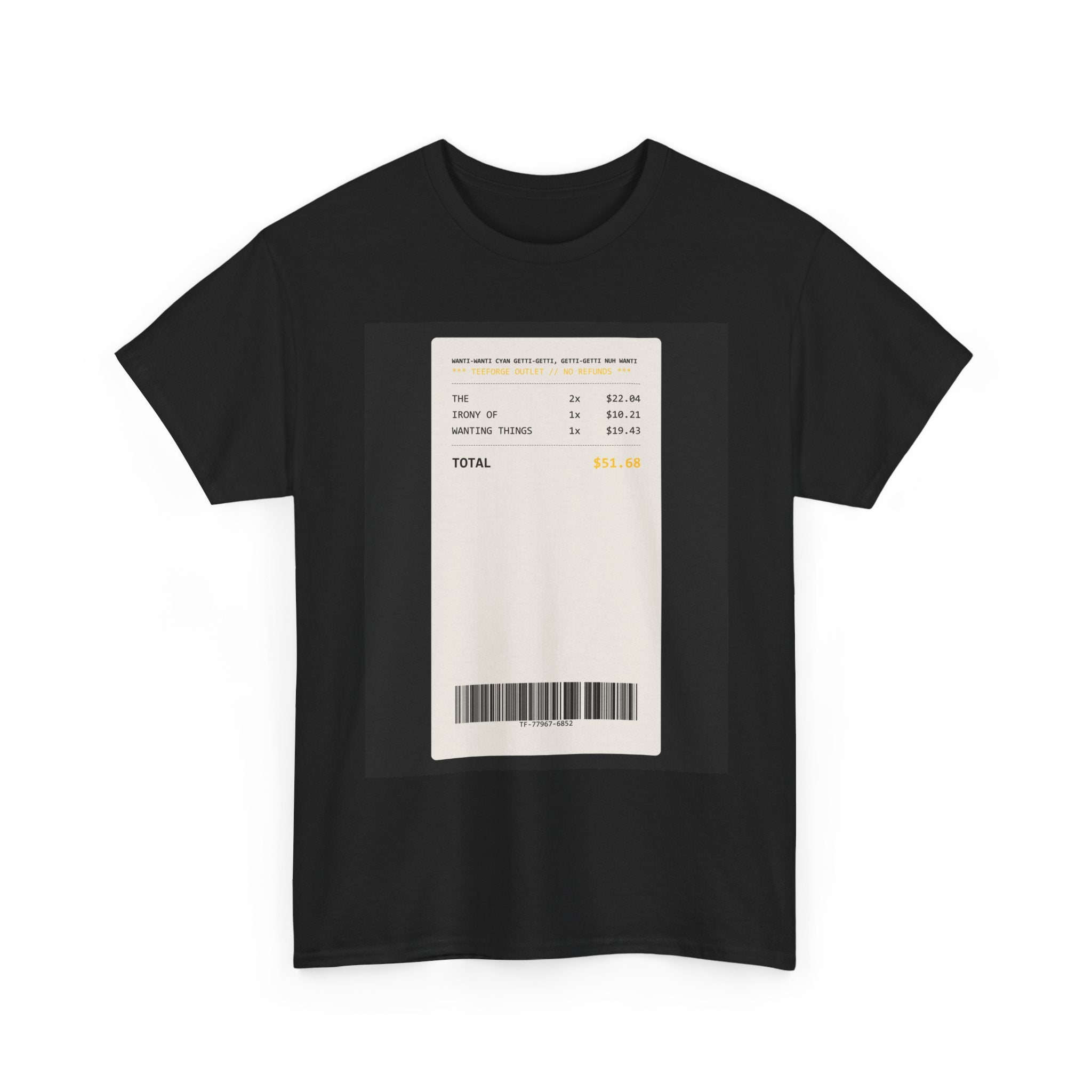 WANTI-WANTI CYAN GETTI-GETTI, GETTI-GETTI NUH WANTI graphic tee — product view 3