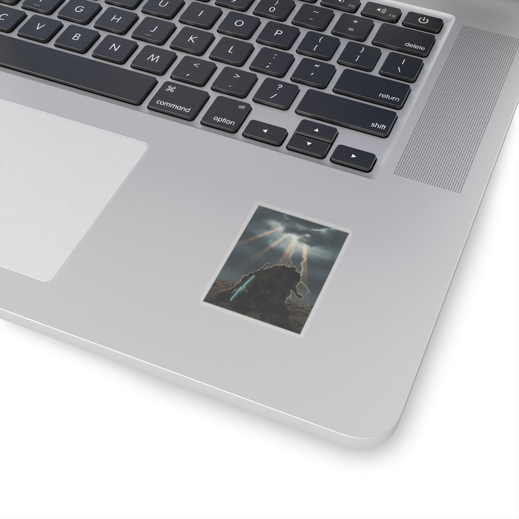 Dramatic Storm — “‘A Molted Cicada Shell’ (Utsusemi): Soga Gorō Tokimune,” From The Series Scenes — Kiss-Cut Sticker