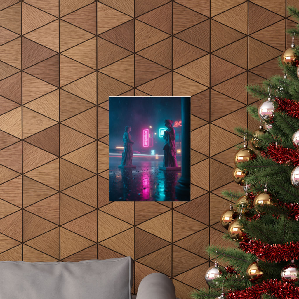 Neon Noir — Person — Matte Poster