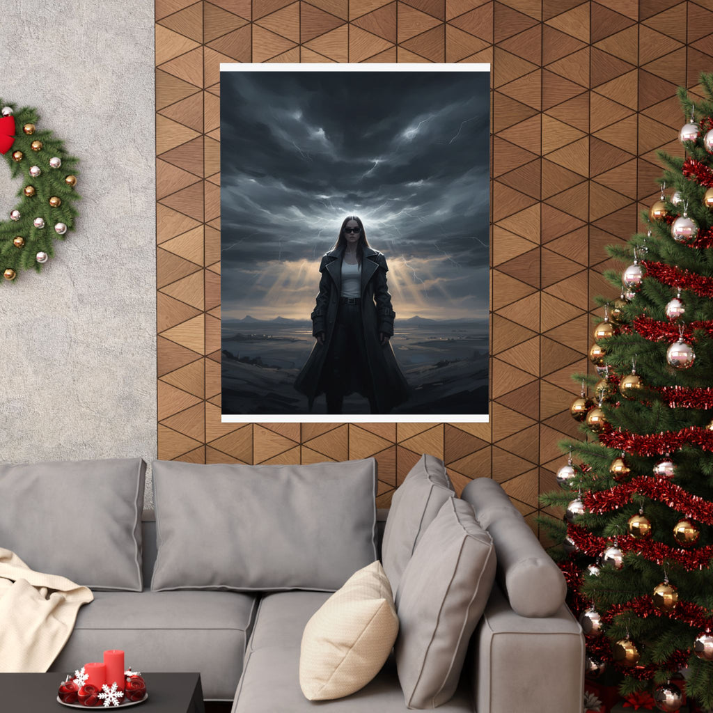 Dramatic Storm — Person — Matte Poster