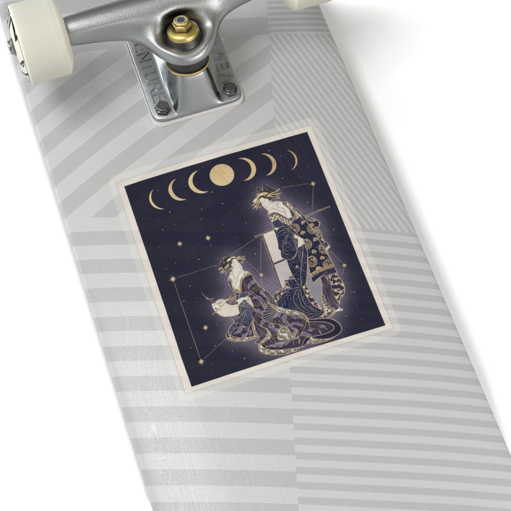 Celestial — Two Courtesans — Kiss-Cut Sticker