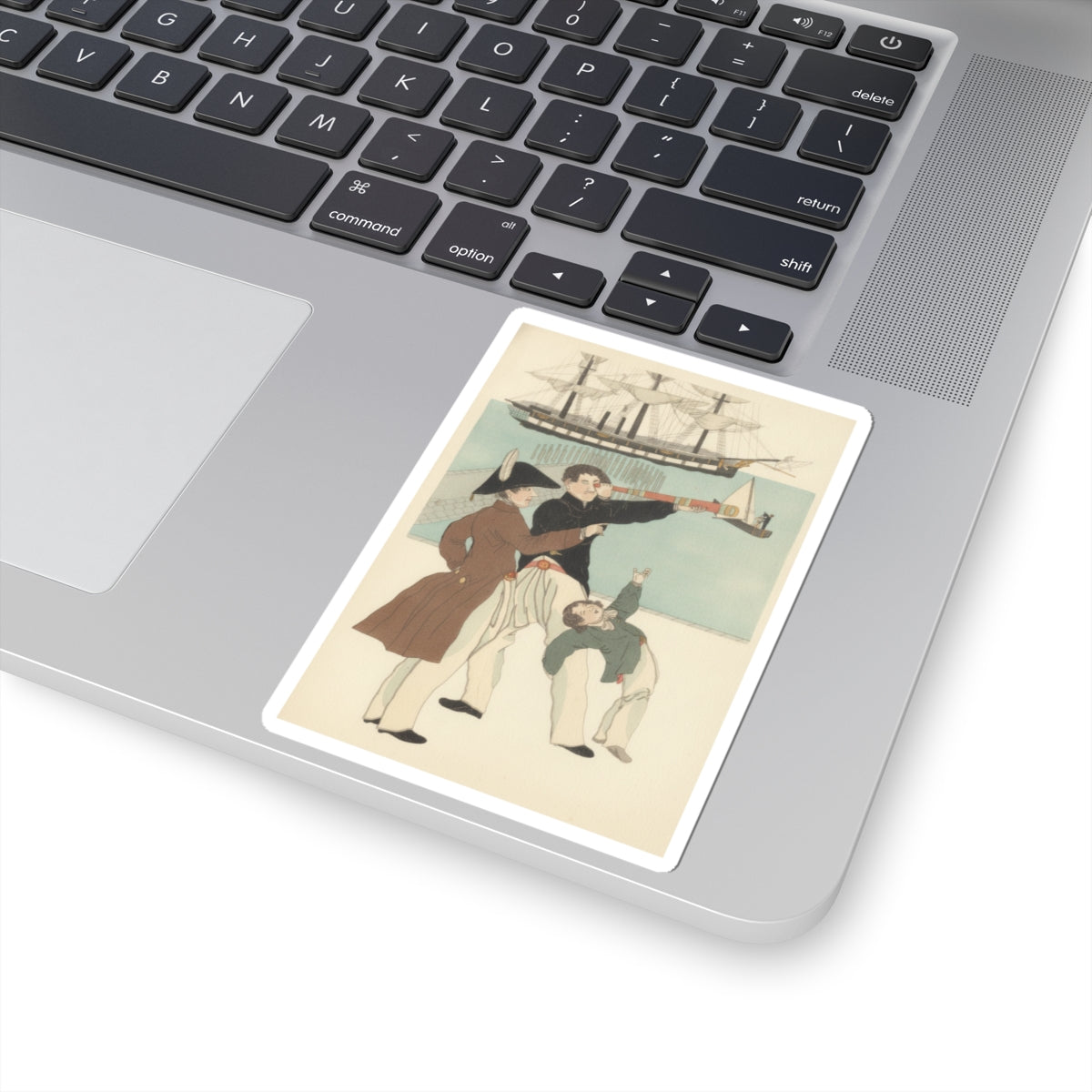 Botanical — Russians Enjoying A Holiday In Yokohama (Yokohama Kyūjitsu Roshiajin Yūkō) — Kiss-Cut Sticker