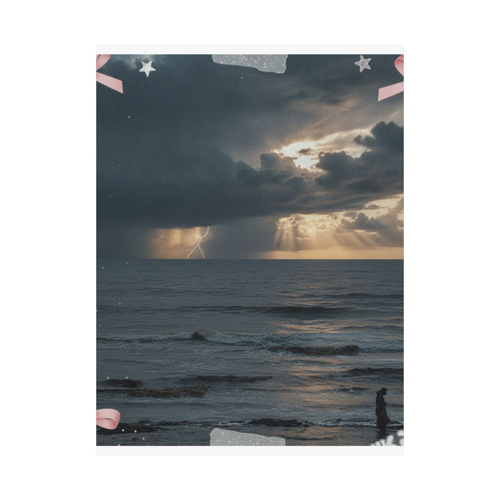 Dramatic Storm — Person — Matte Poster