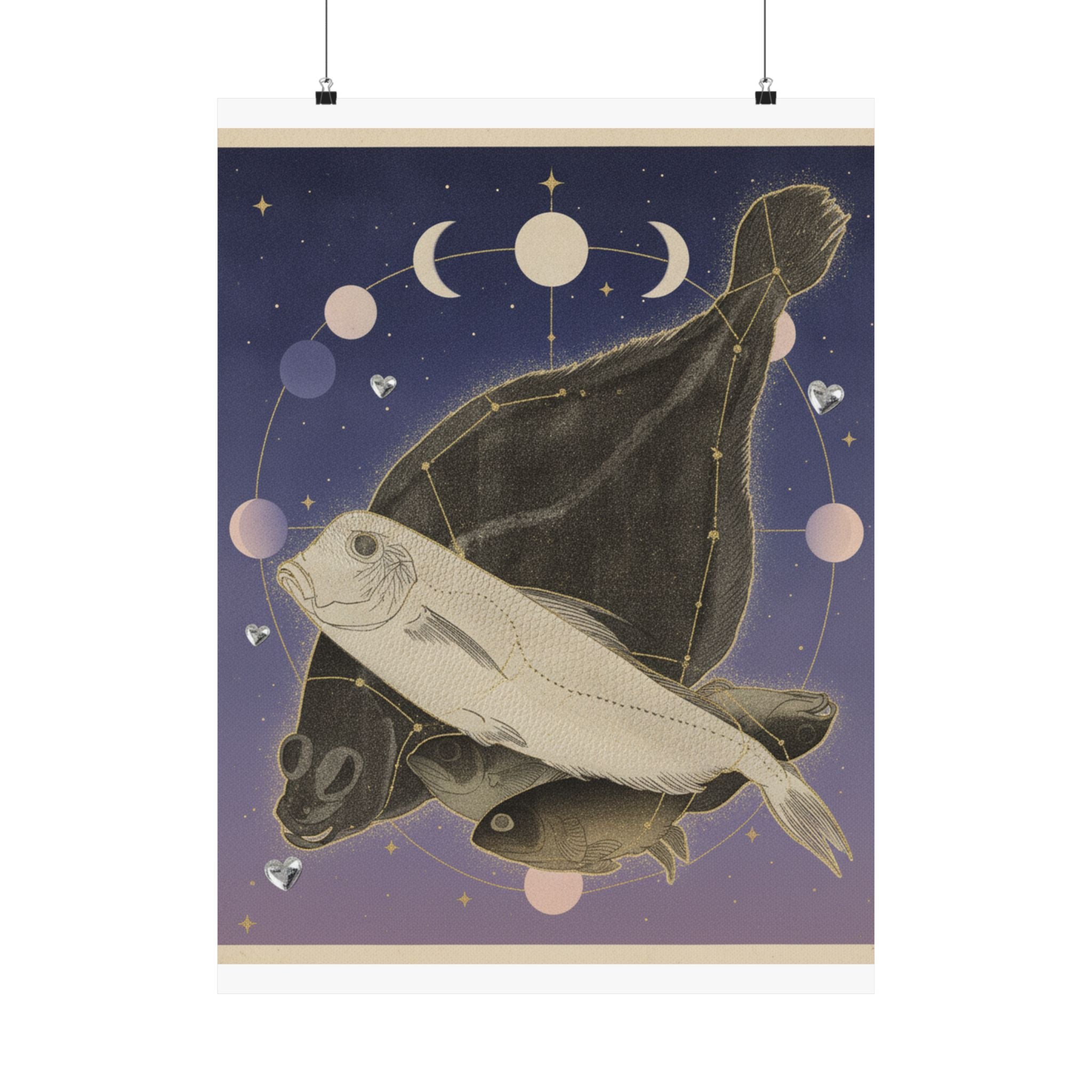 Celestial — Flounder And Other Fishes — Matte Poster