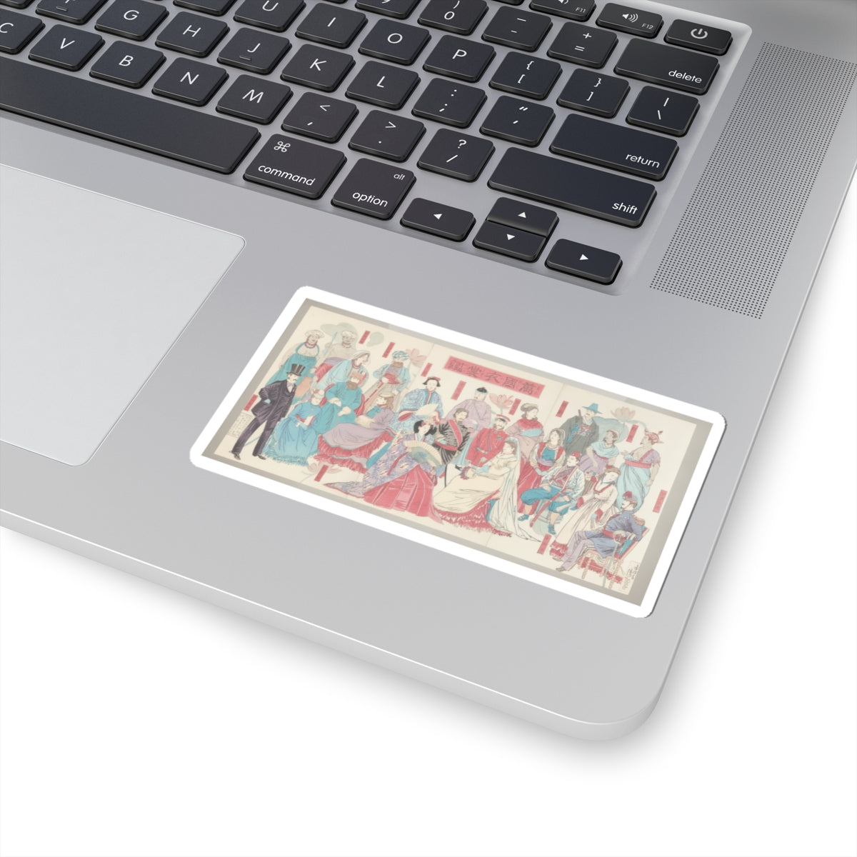 Watercolor — Mirror Of National Costumes Of All Nations  (Bankoku Ishō Kagami) — Kiss-Cut Sticker